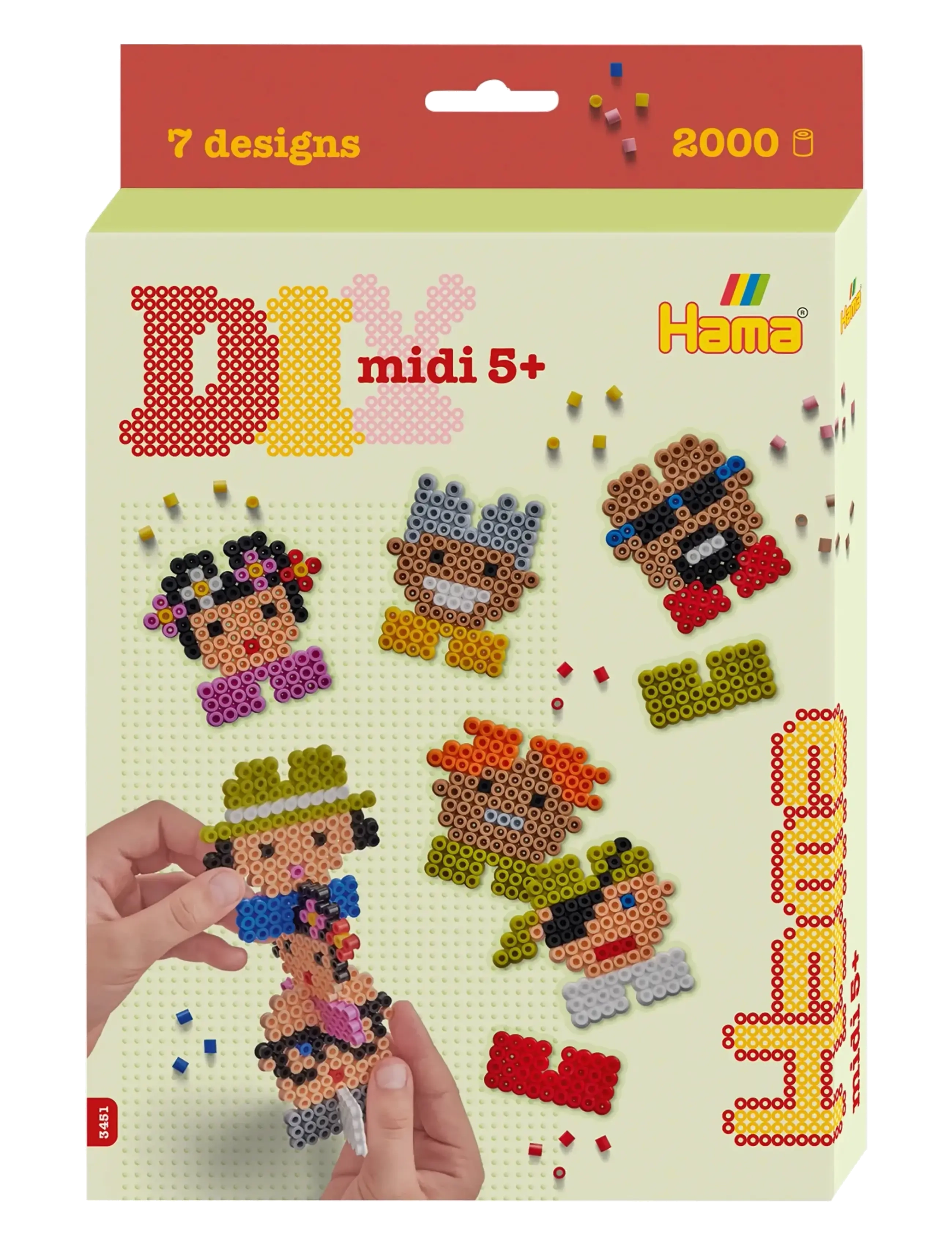 Hama Hama Midi Hanging Box Pixel 8 2000 Pcs, One Size, Multi/patterned, Håndværk > Perler, Børn