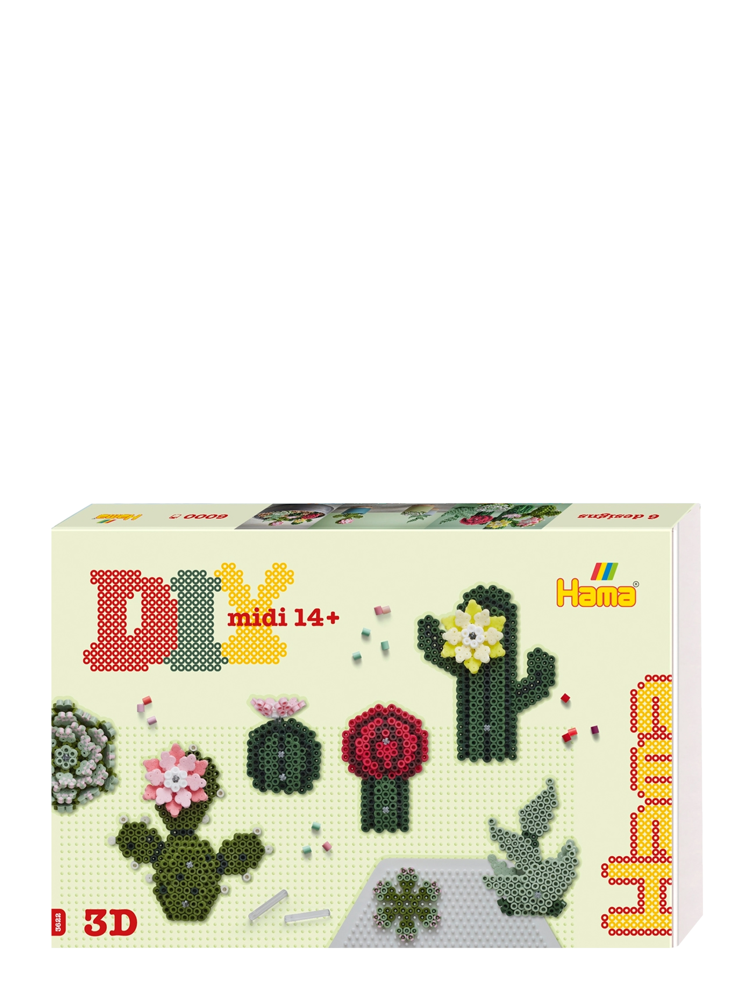 Hama Hama Midi Art Succulents 6000 Pcs., One Size, Multi/patterned, Håndværk > Perler, Børn