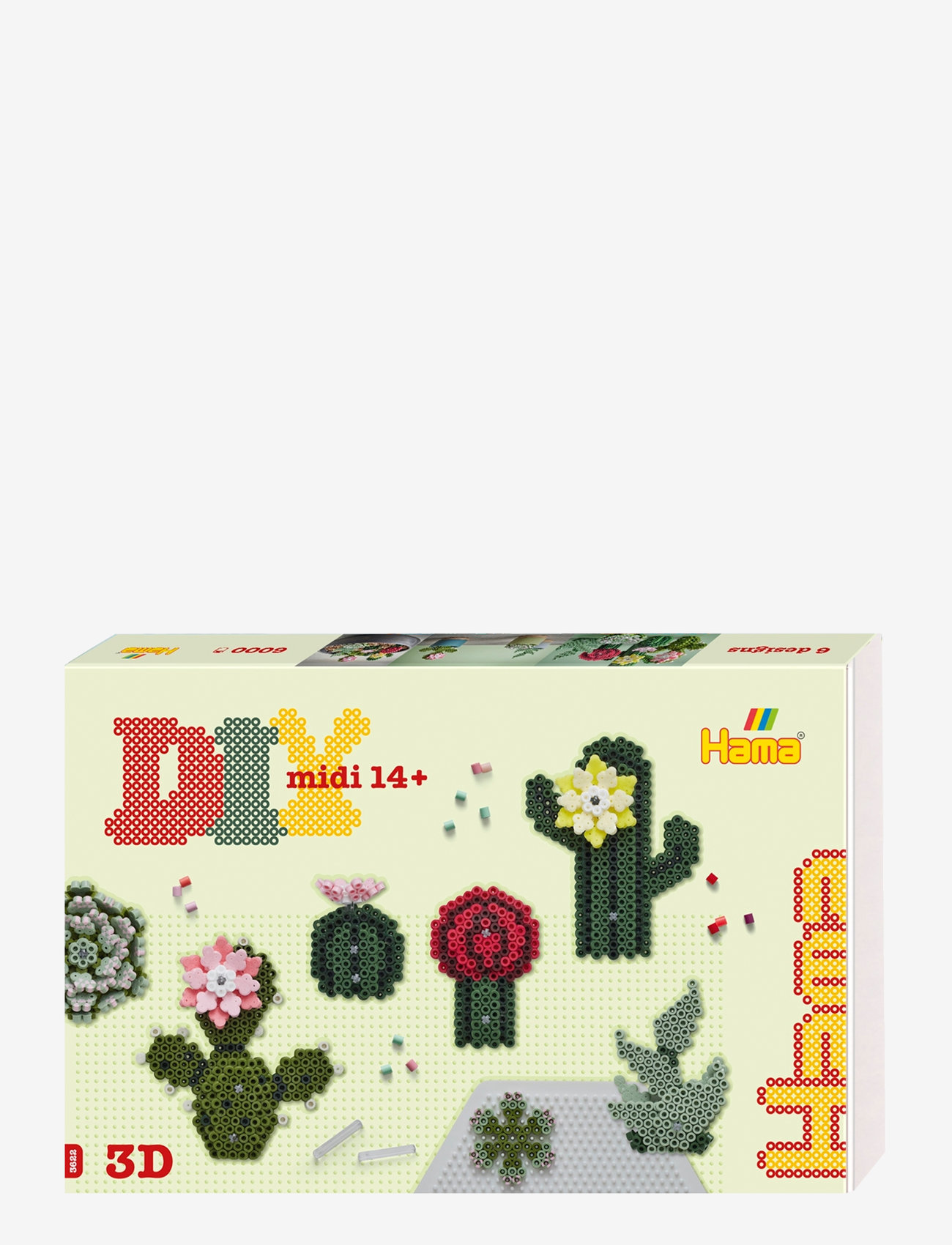 Hama - Hama Midi Art Succulents 6000 pcs. - pärlor - multi - 1