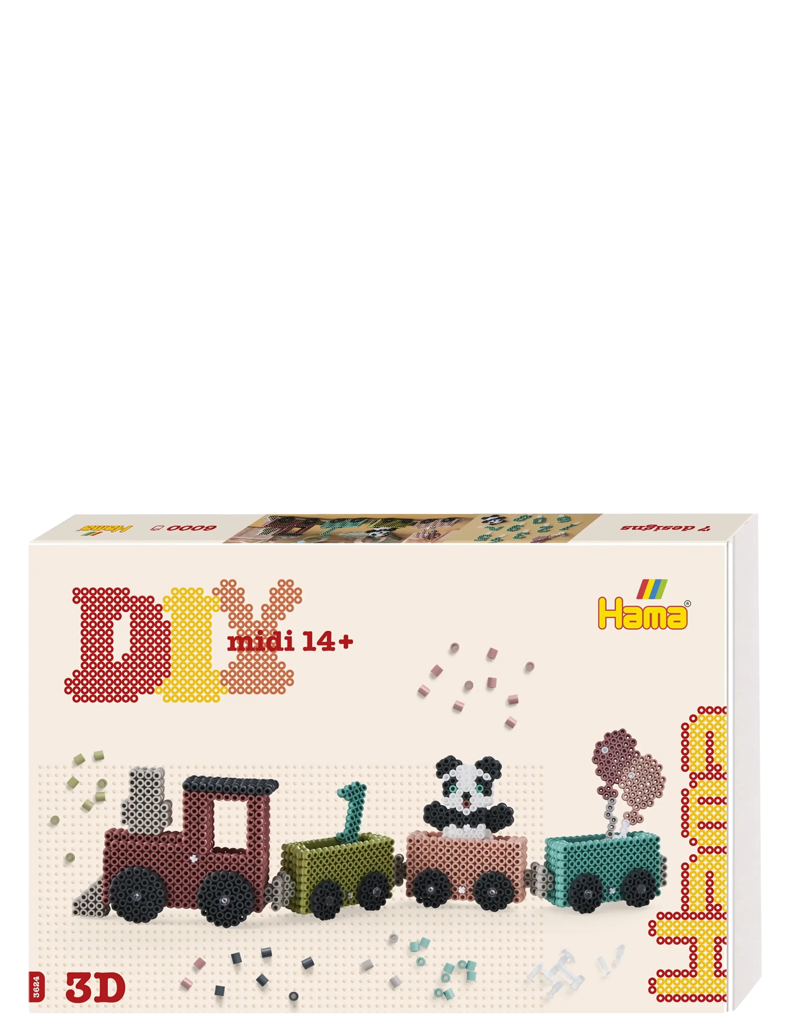 Hama - Hama Midi Art 3D Birthday Train - pysselset - muti - 1