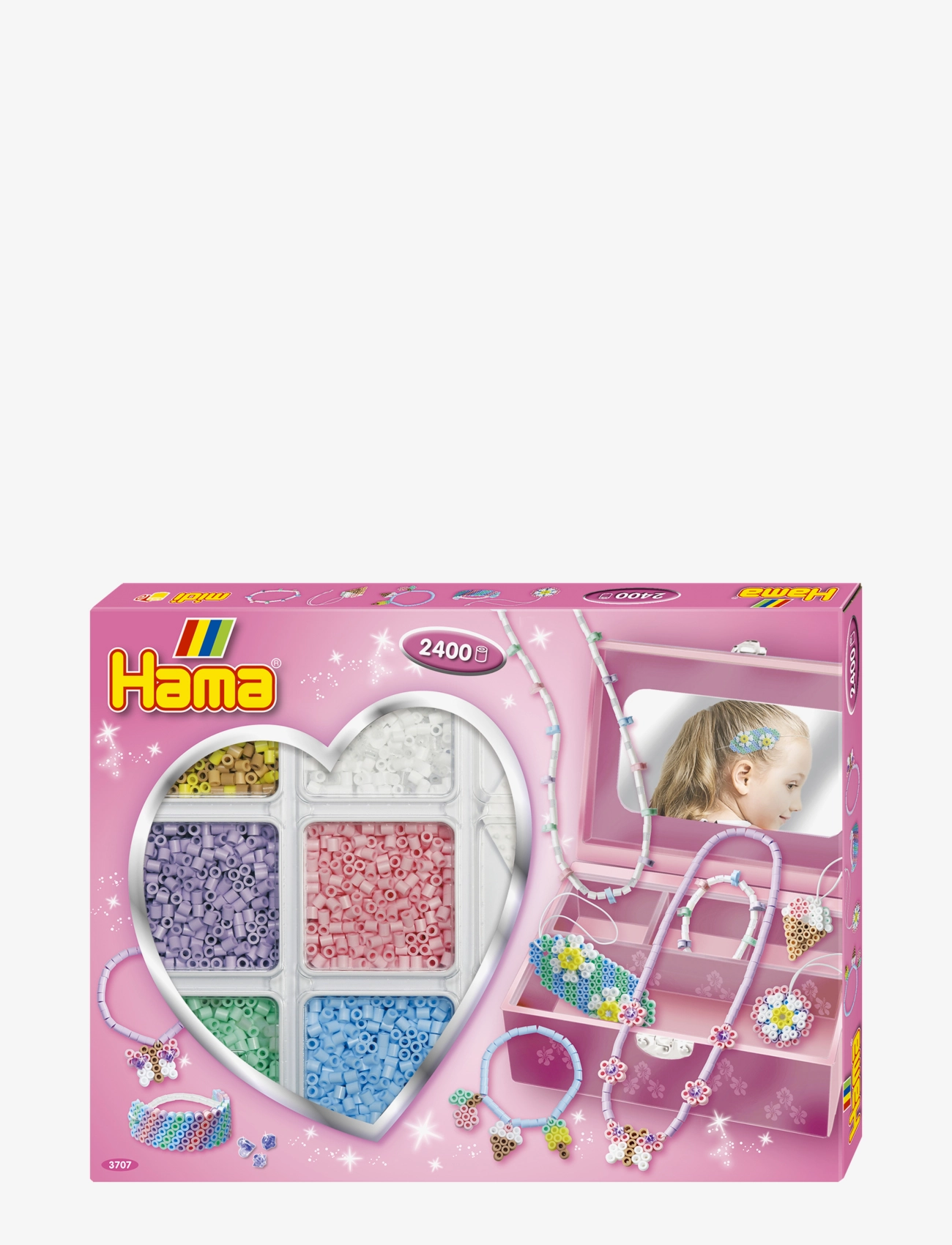 Hama Hama Midi Activity Box Open 2400 Pcs, One Size, Multi/patterned, Håndværk > Perler, Børn