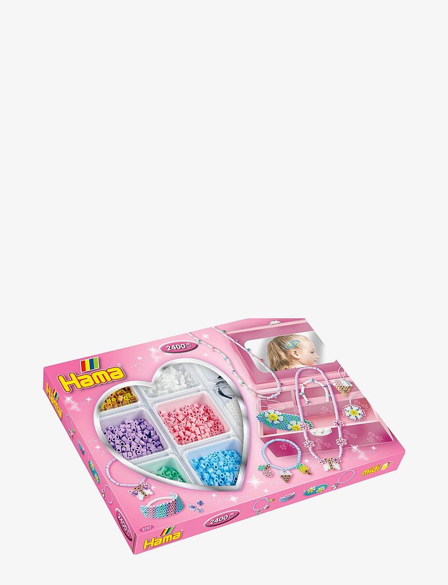 Hama - Hama Midi Activity Box Open 2400 pcs - perlur - multi - 3