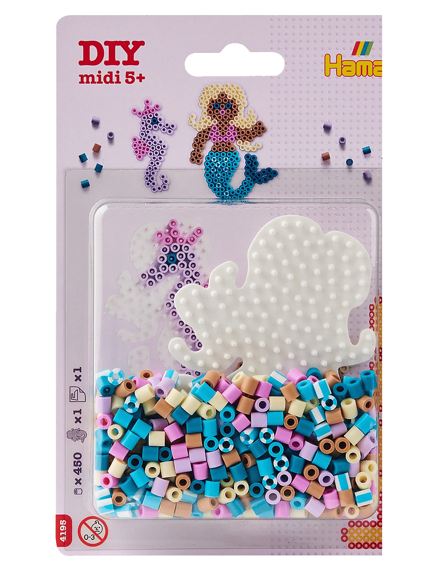 Hama - Hama Midi Small Blister Kit Mermaid 450 pcs. - pysselset - muti - 0
