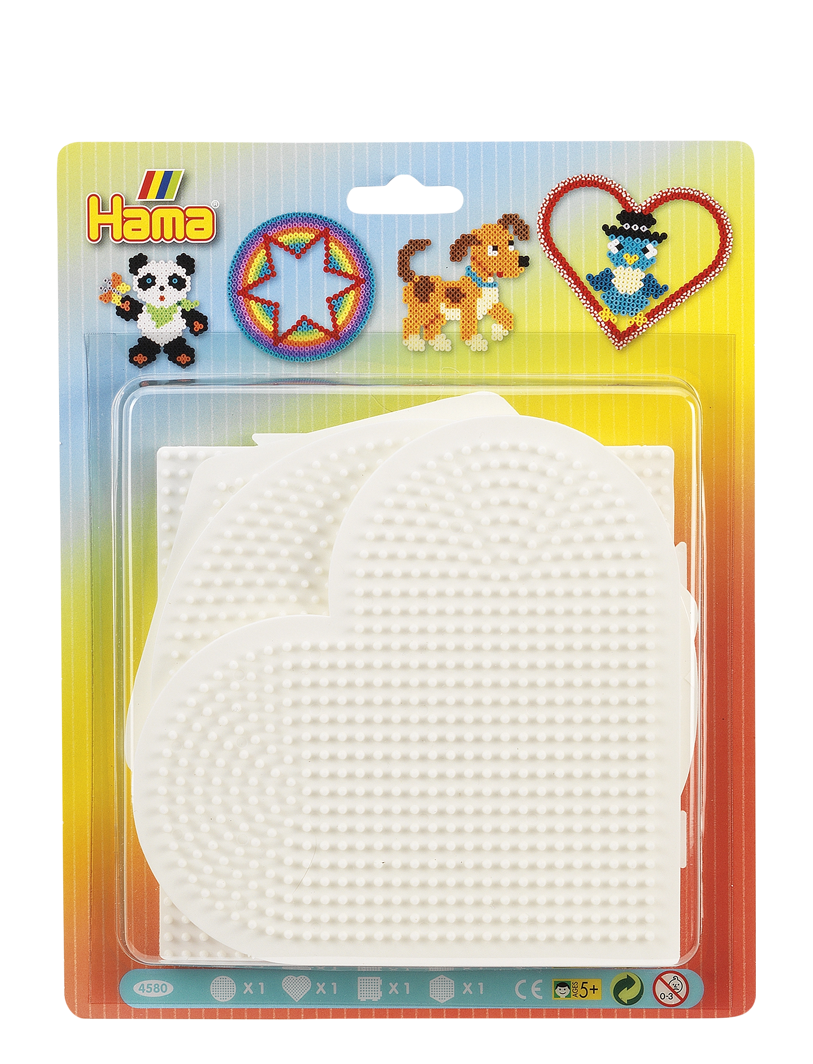 Hama Hama Midi Pegboard Blister 4 Pcs, One Size, Multi/patterned, Håndværk > Perler, Børn