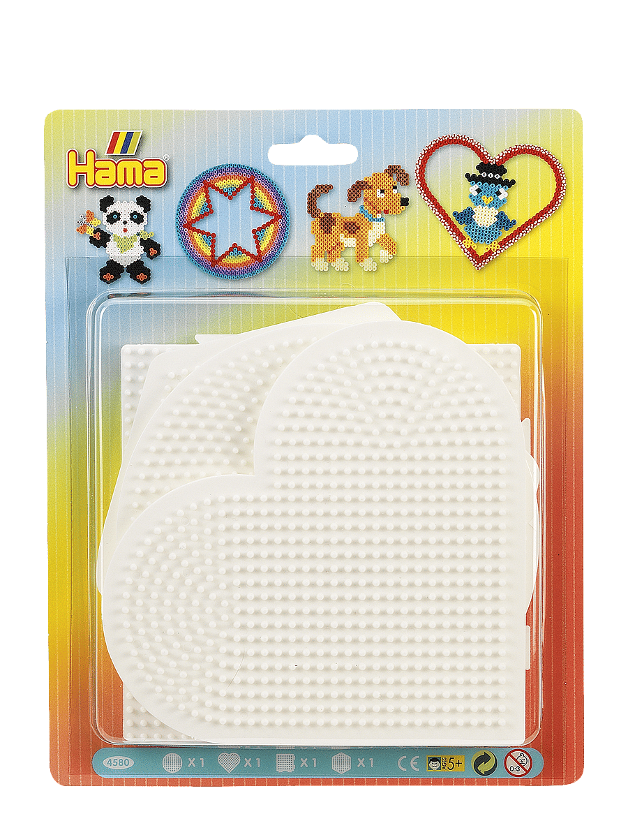 Hama - Hama Midi Pegboard Blister 4 pcs - pärlor - multi - 0