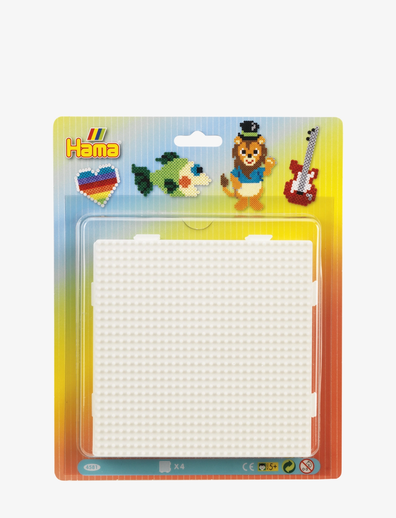 Hama Hama Midi Pegboard Blister 4 Pcs, One Size, Multi/patterned, Håndværk > Perler, Børn