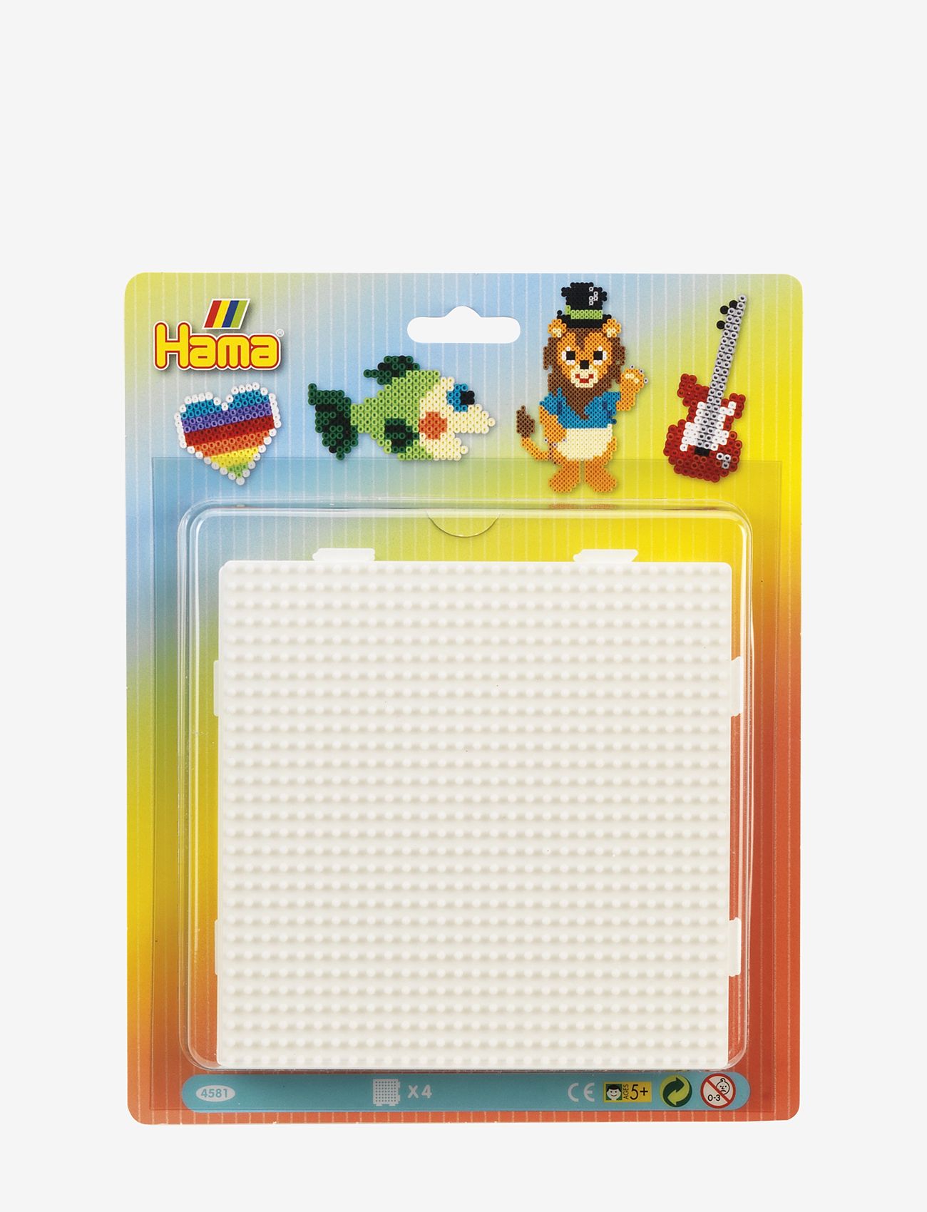 Hama - Hama Midi Pegboard Blister 4 pcs - perler - multi - 0