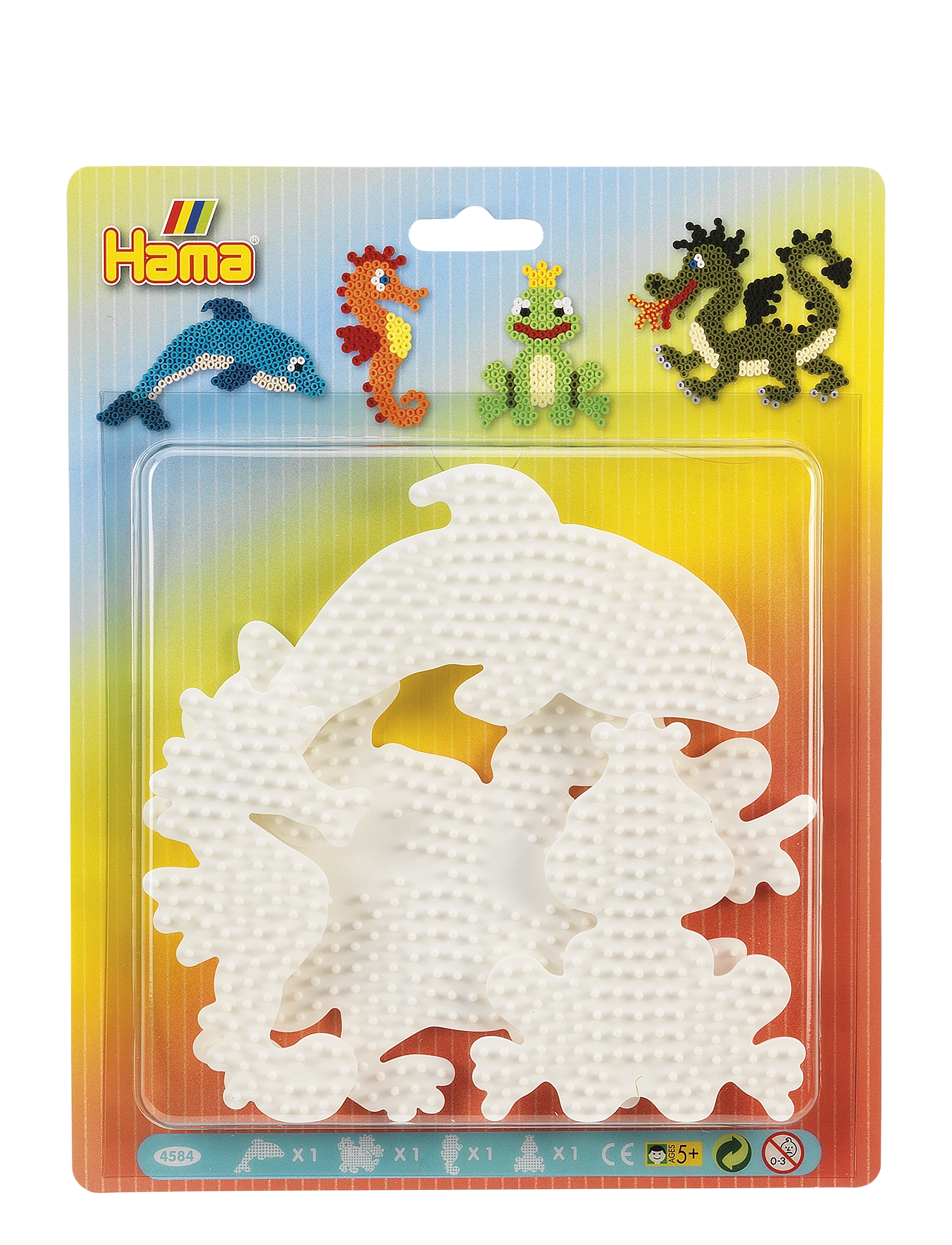 Hama Hama Midi Pegboard Blister 4 Pcs, One Size, Multi/patterned, Håndværk > Perler, Børn