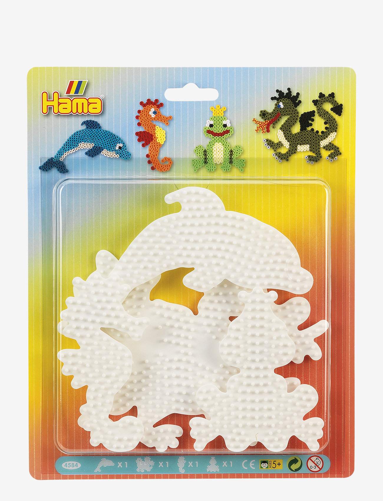 Hama - Hama Midi Pegboard Blister 4 pcs - pärlor - multi - 0