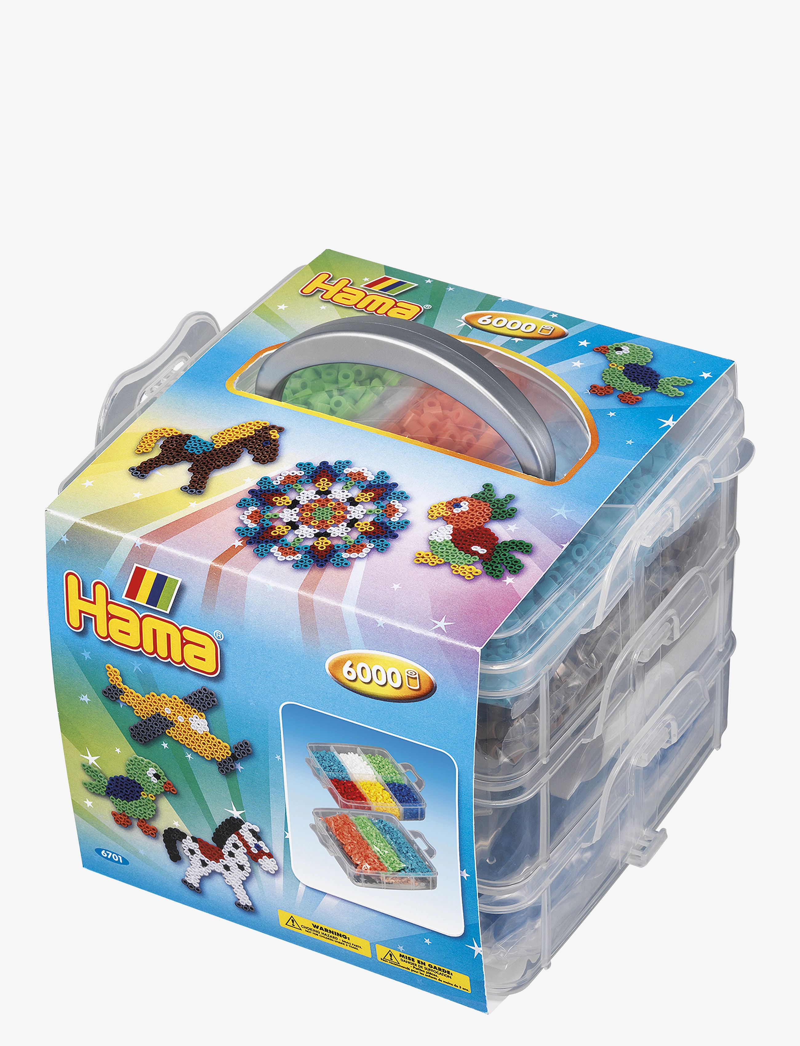 Hama Hama Midi Small Storage Box Midi 6000 Pcs, One Size, Multi/patterned, Håndværk > Perler, Børn