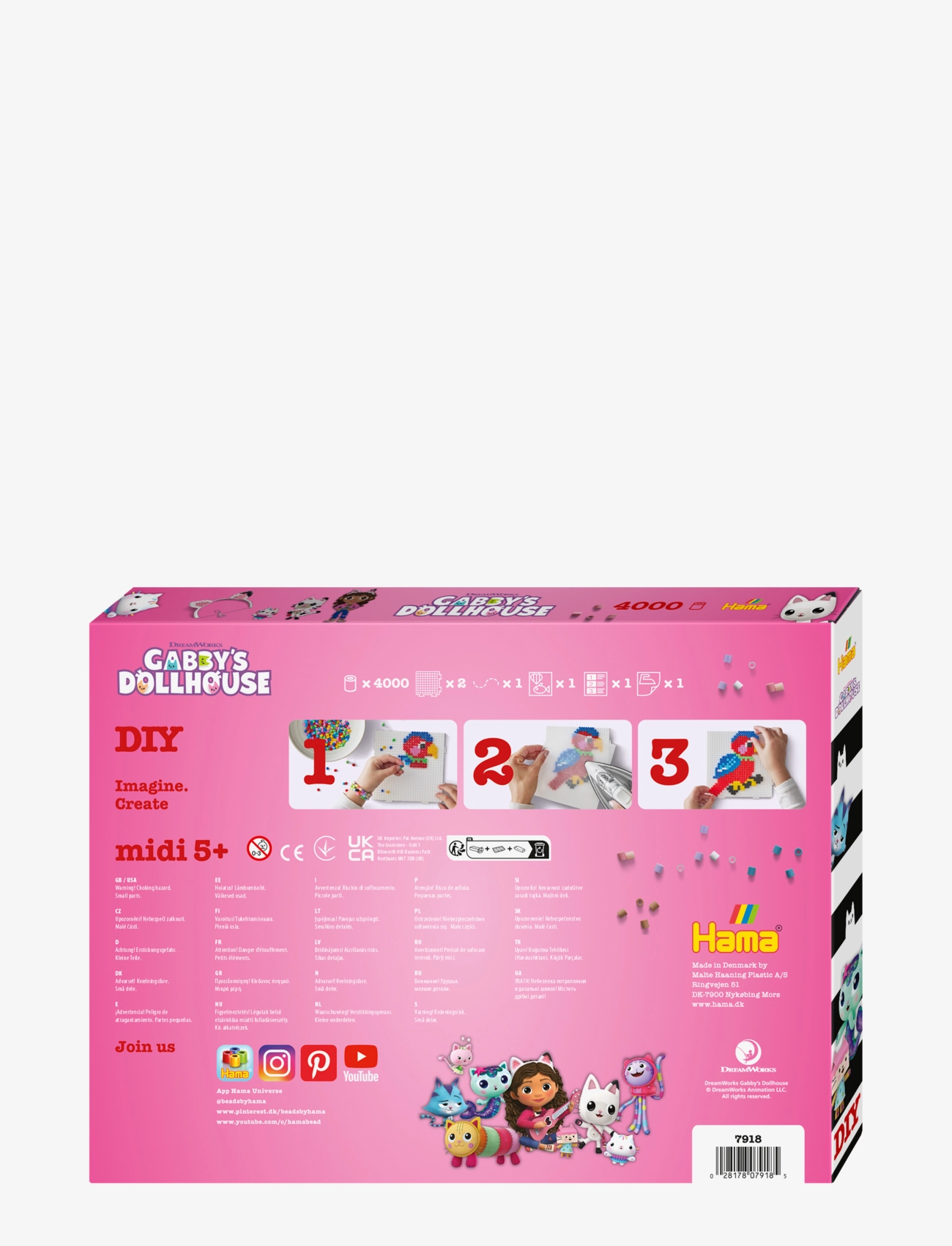 Hama - Hama Midi gift box Gabbys Dollhouse 4000 pcs. - föndur - multi - 3