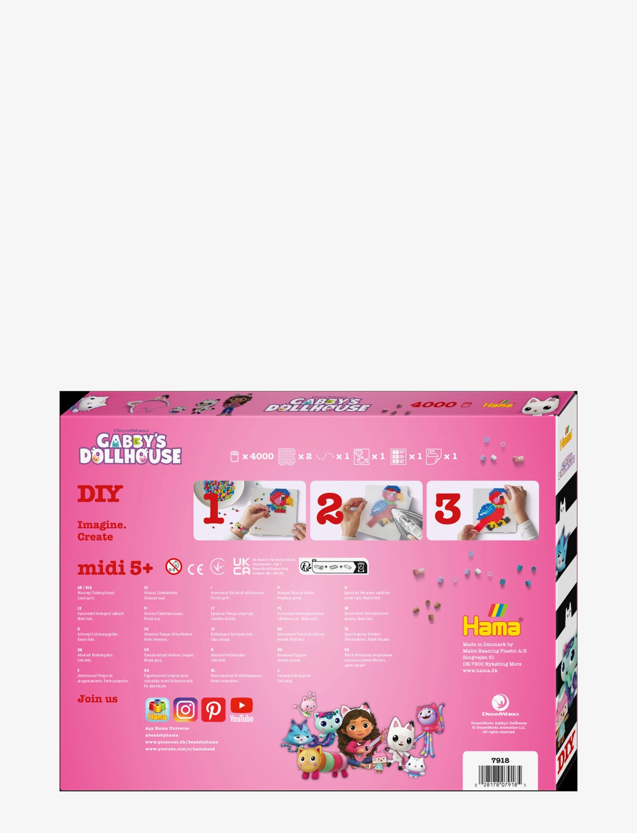 Hama - Hama Midi gift box Gabbys Dollhouse 4000 pcs. - föndur - multi - 4