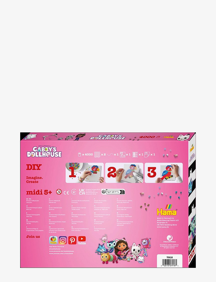 Hama - Hama Midi gift box Gabbys Dollhouse 4000 pcs. - föndur - multi - 4