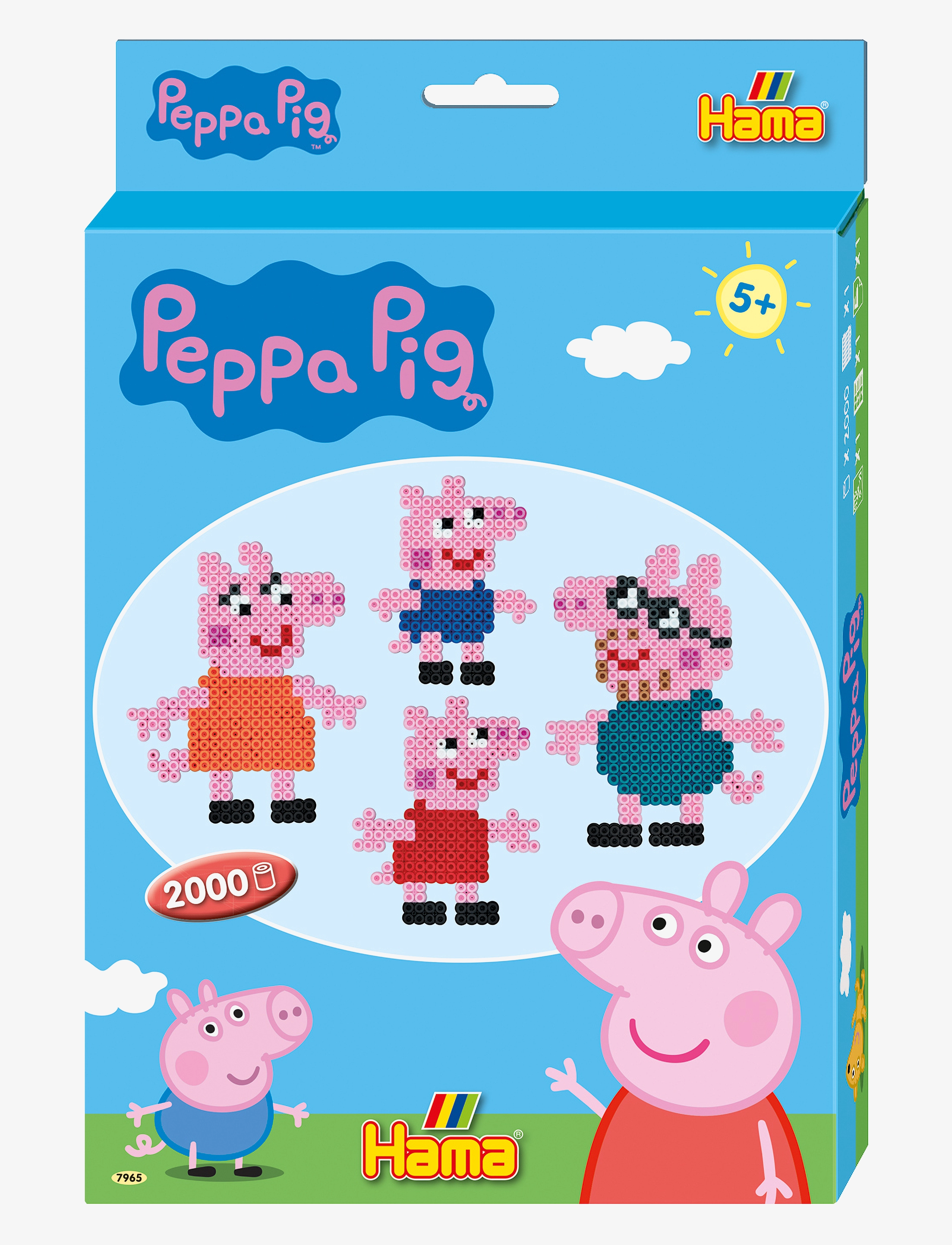 Hama Hama Midi Hanging Box Peppa Pig 2.000 Pcs, One Size, Multi/patterned, Håndværk > Perler, Børn