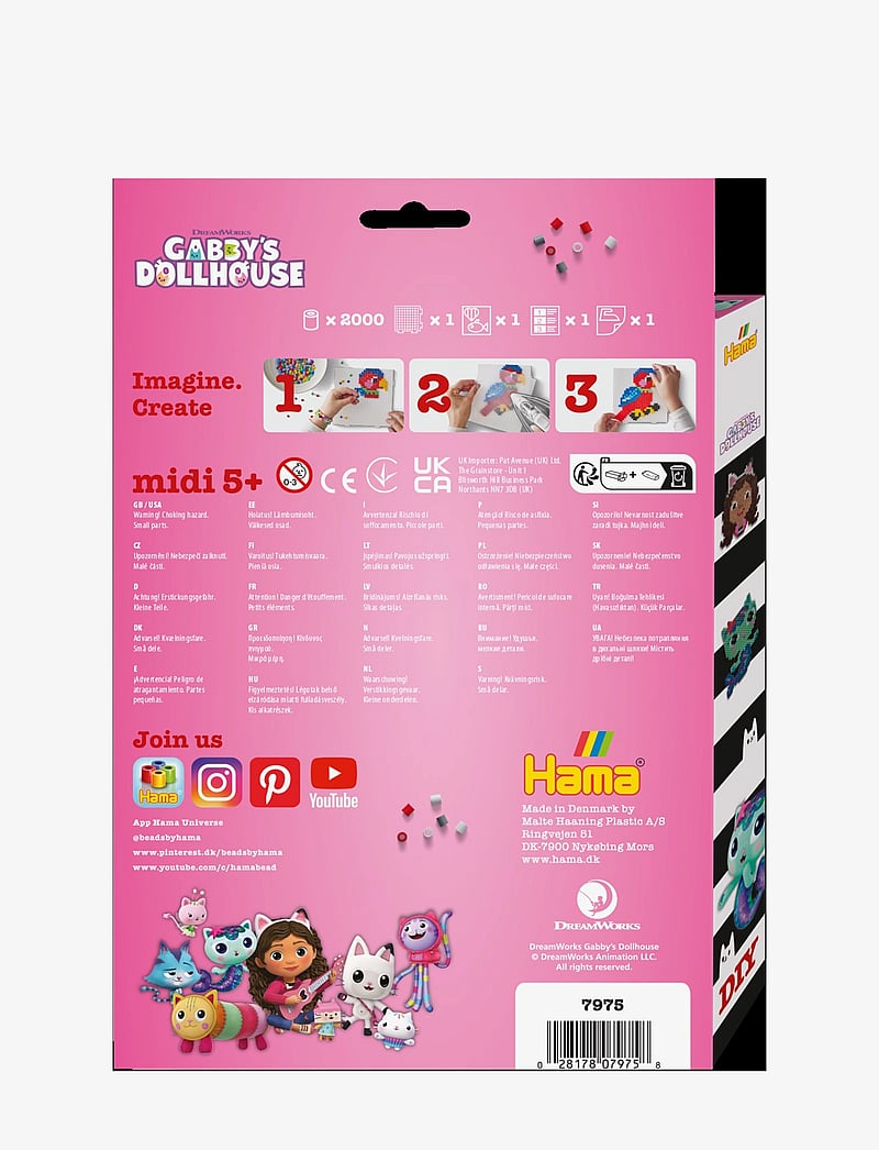 Hama - Hama Midi Hanging Box Gabbys Dollhouse 2000 pcs. - perlur - multi - 3