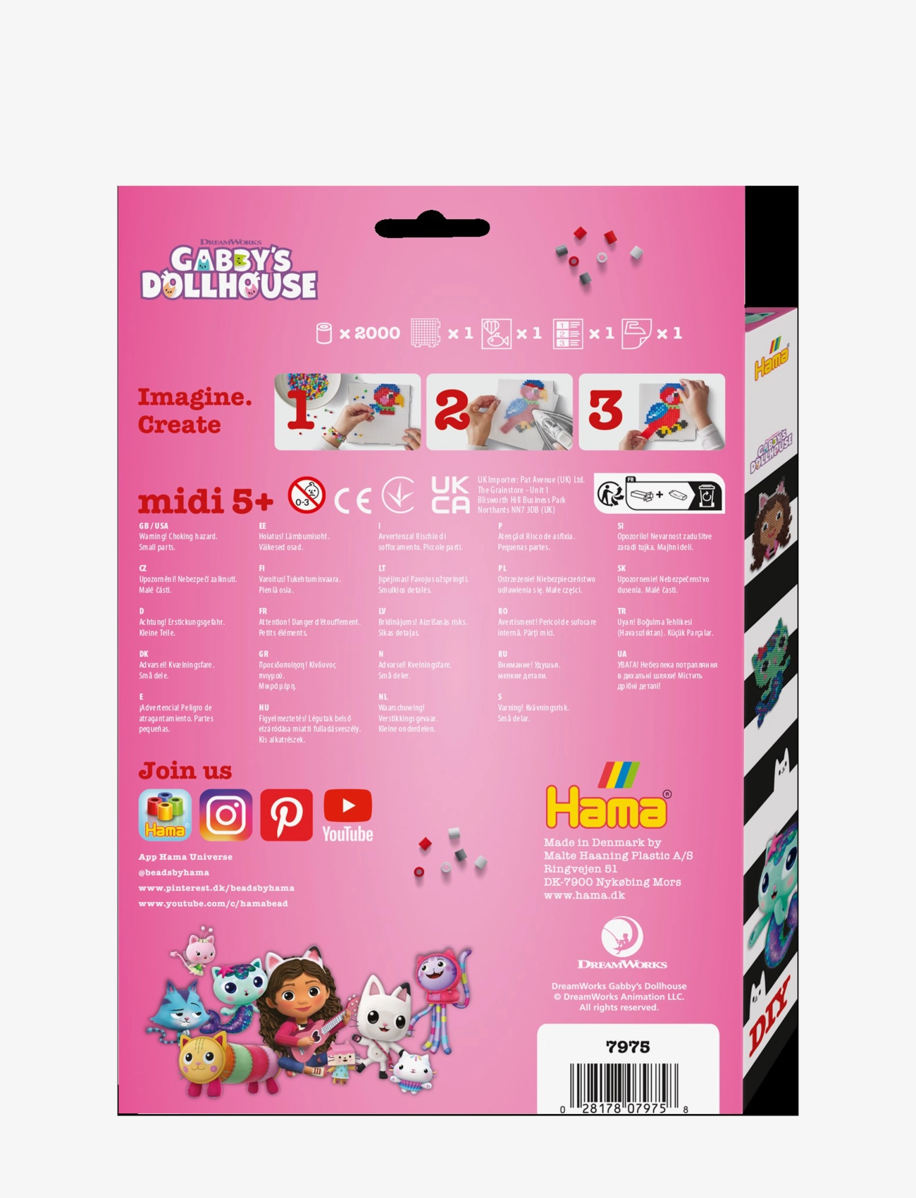 Hama - Hama Midi Hanging Box Gabbys Dollhouse 2000 pcs. - pyssel - multi - 3