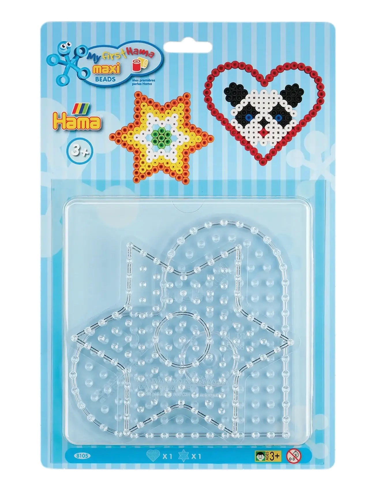 Hama Hama Maxi Pegboard Blister Heart / Star - Julegave - MULTI / multi