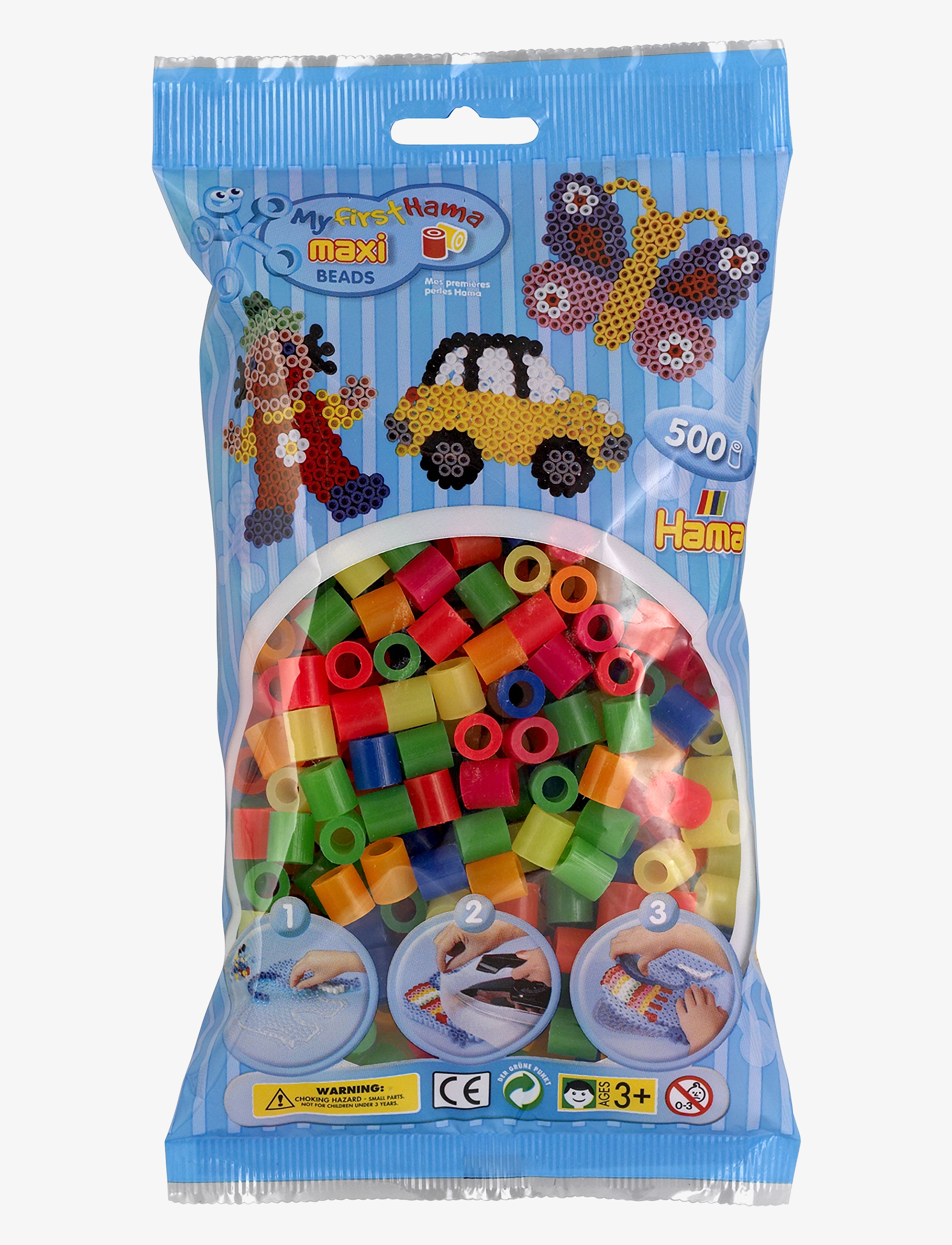 Hama Hama Maxi Beads 500 pcs Mix 51 - Leksaker 3-5 år - MULTI / multi