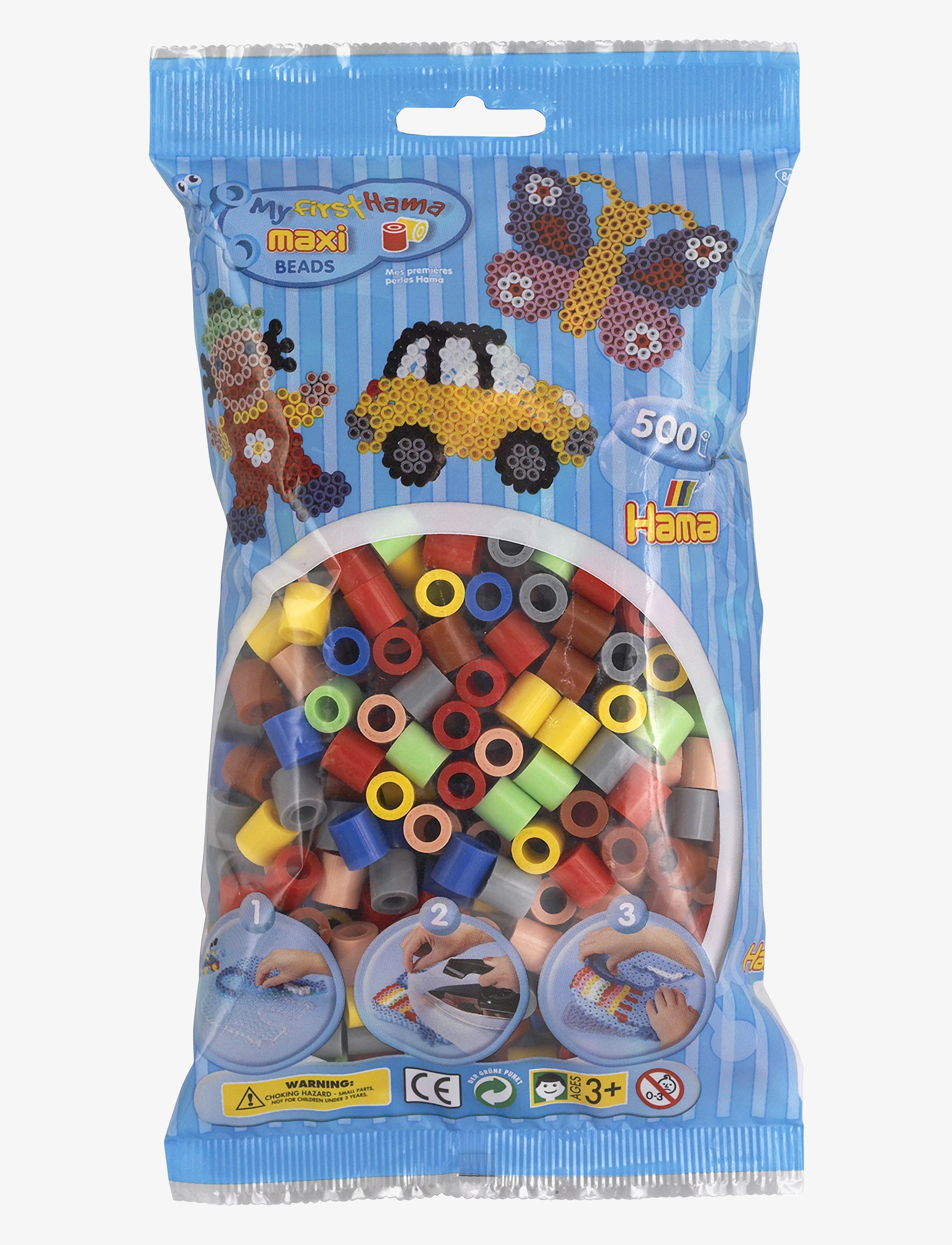 Hama Hama Maxi Beads 500 Pcs Mix 69, One Size, Multi/patterned, Håndværk > Perler, Børn