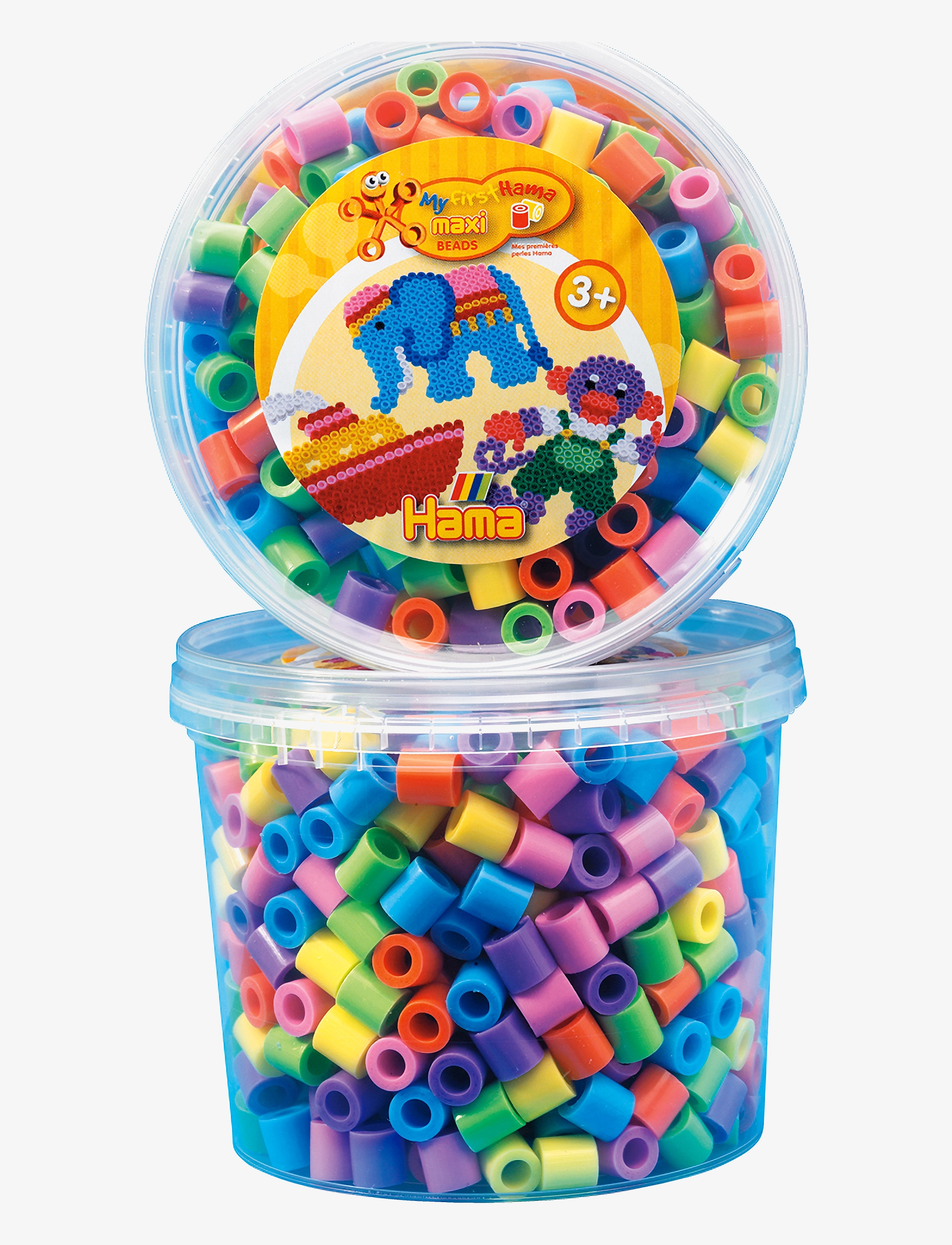 Hama Maxi Beads 600 pcs Mix 50 - MULTI