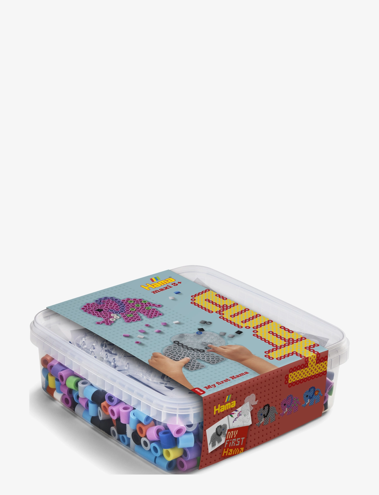 Hama Hama Maxi Box 600 Pcs. Elephant, One Size, Multi/patterned, Håndværk > Perler, Børn