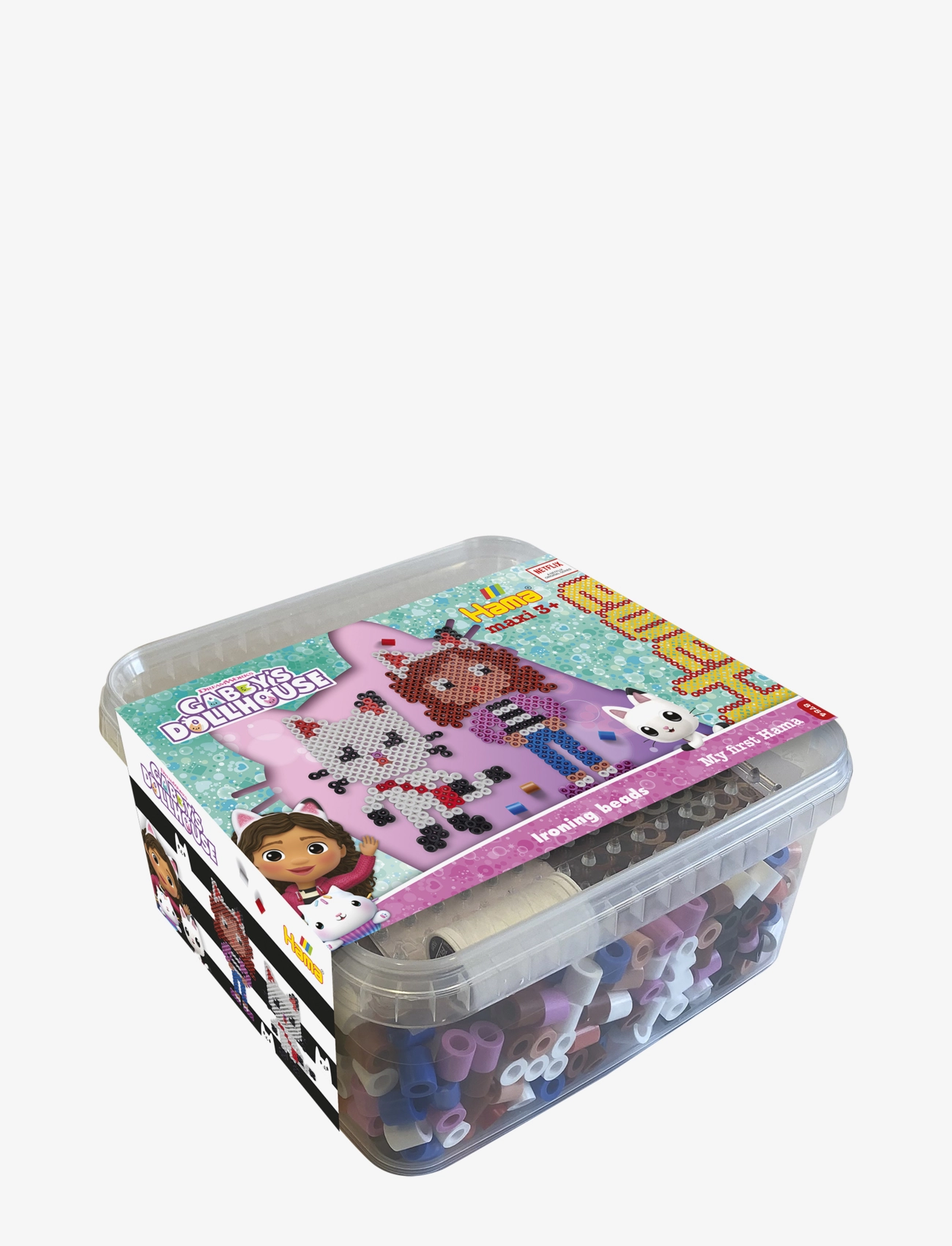 Hama Hama Maxi Box Gabbys Dollhouse 900 Pcs, One Size, Multi/patterned, Håndværk > Perler, Børn