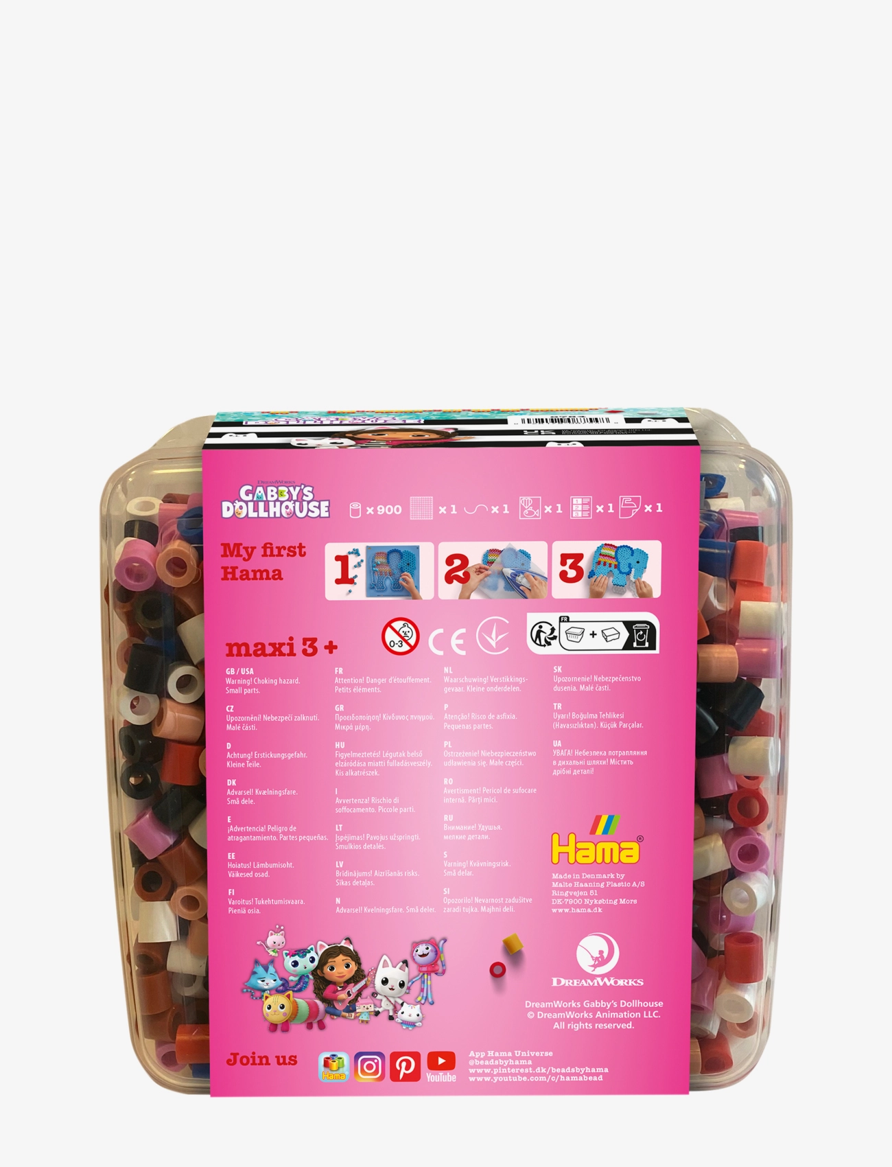 Hama - Hama Maxi Box Gabbys Dollhouse 900 pcs - pyssel - multi - 2