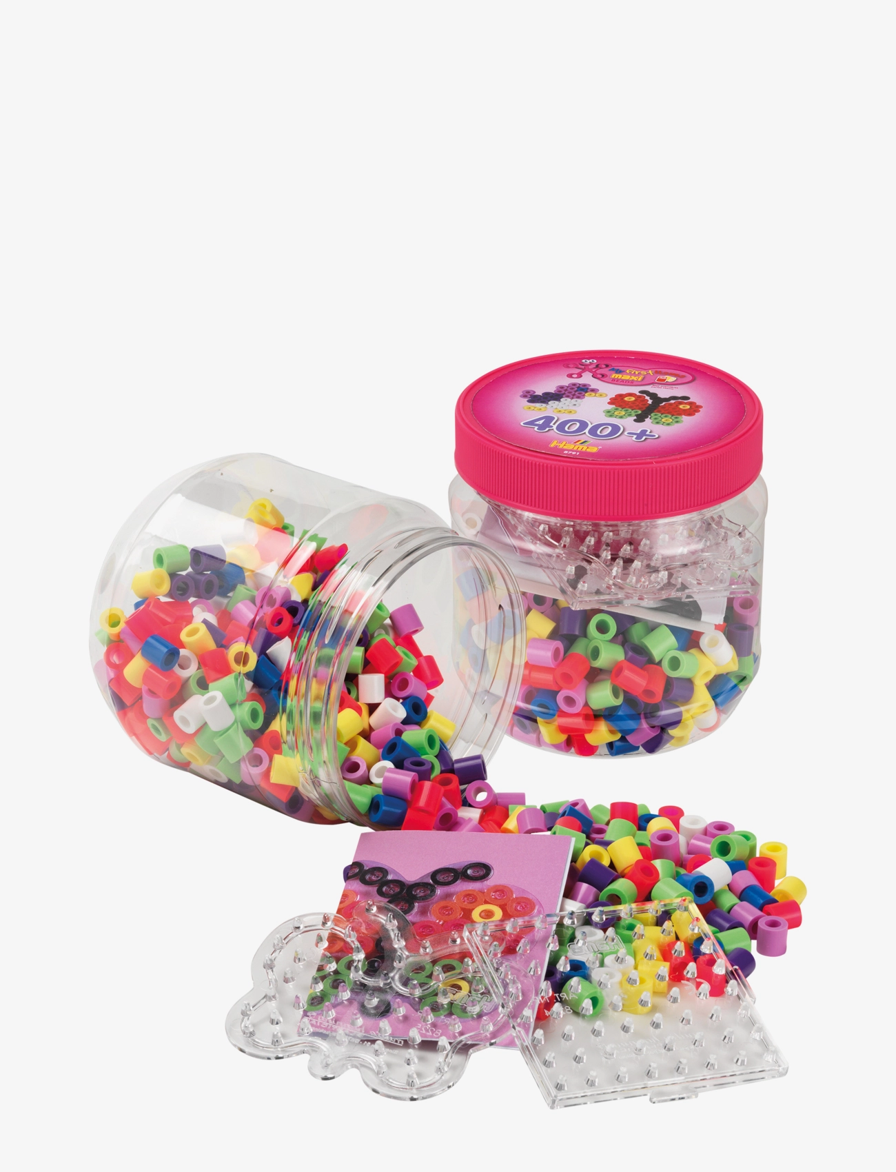 Hama - Hama Maxi Beads Tub 400 pcs Pink lid - multi - 1