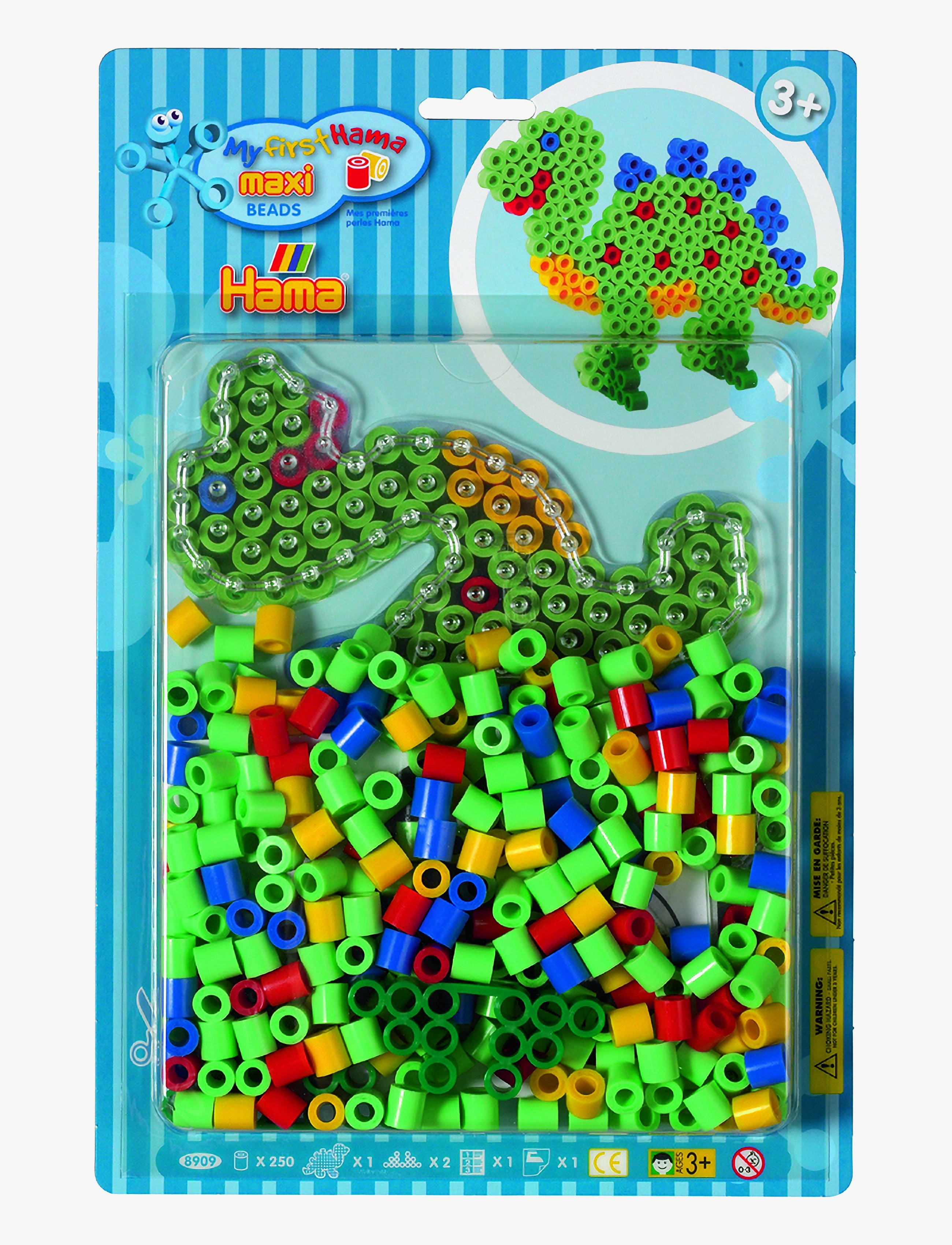 Hama Hama Maxi Beads Kit 250 Pcs Dinosaur, One Size, Multi/patterned, Håndværk > Perler, Børn
