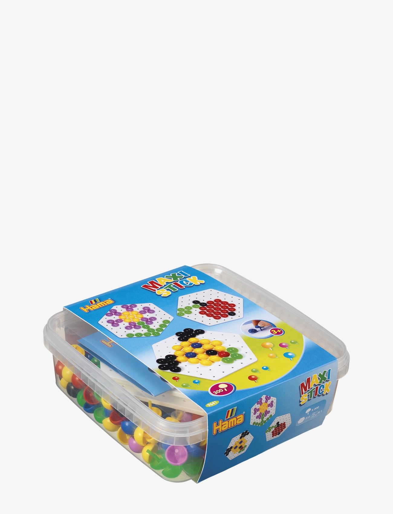 Hama Hama Maxi Stick Box 300 Pcs., One Size, Multi/patterned, Håndværk > Perler, Børn