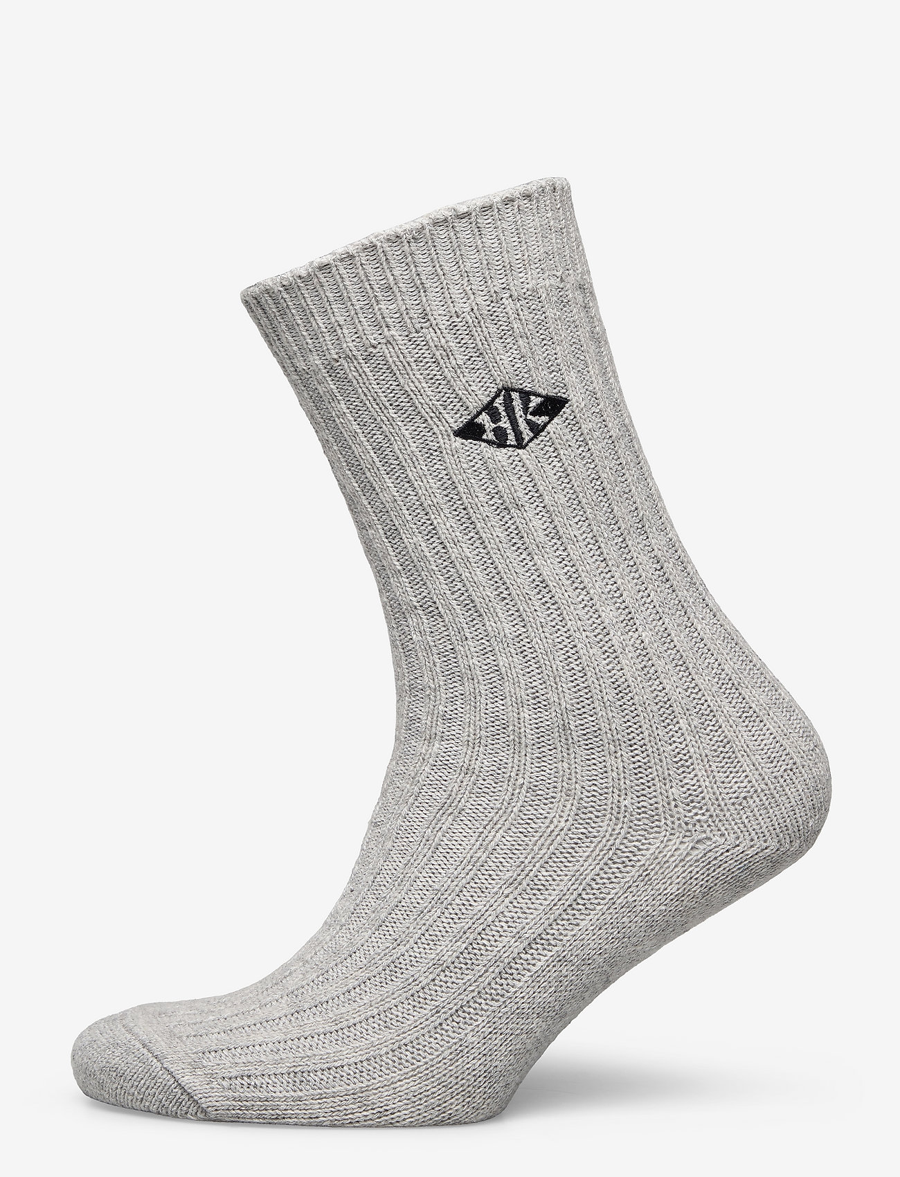 HAN Kjøbenhavn Clothing - Socks Wool Rib HK - grey - 0