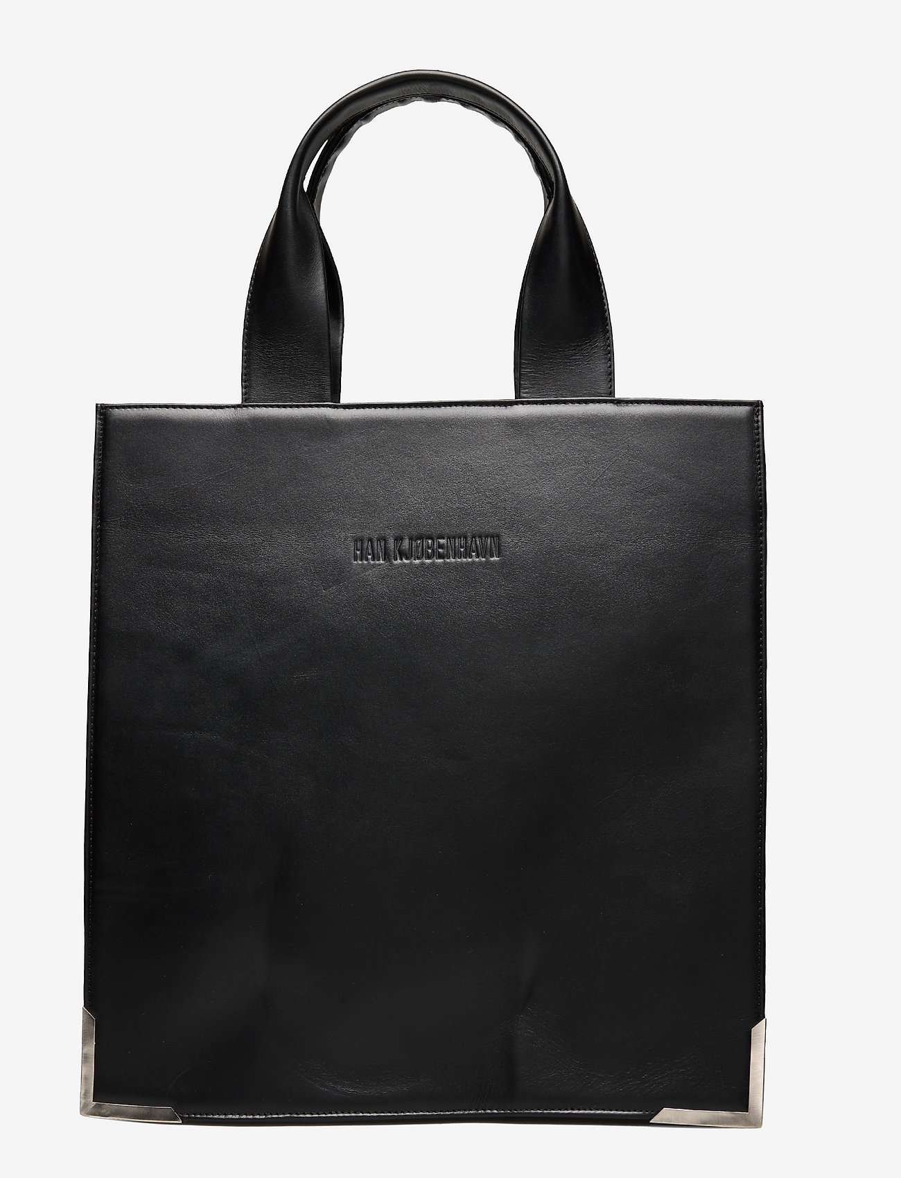 HAN Kjøbenhavn Clothing - Leather Logo Tote Bag - black - 0