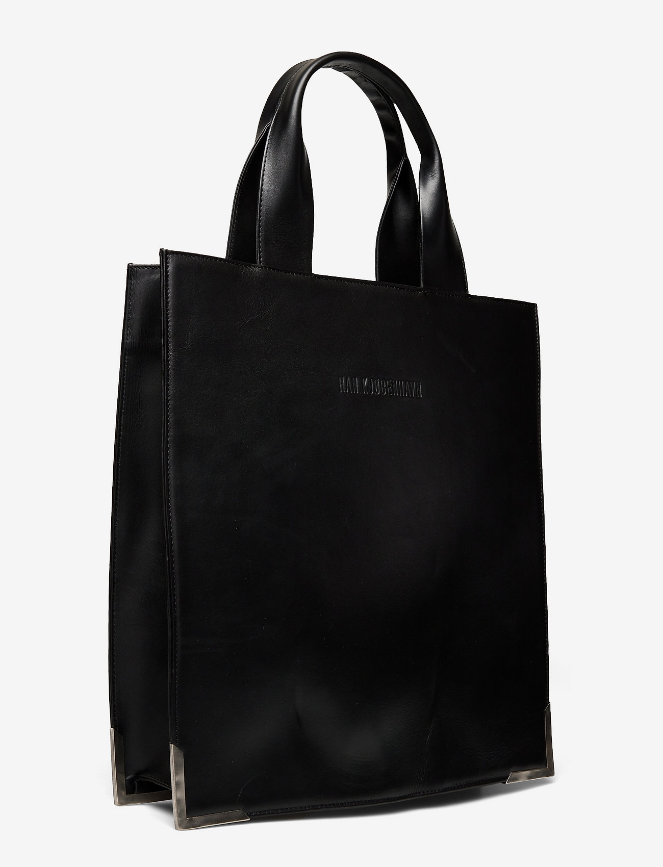 HAN Kjøbenhavn Clothing - Leather Logo Tote Bag - black - 2