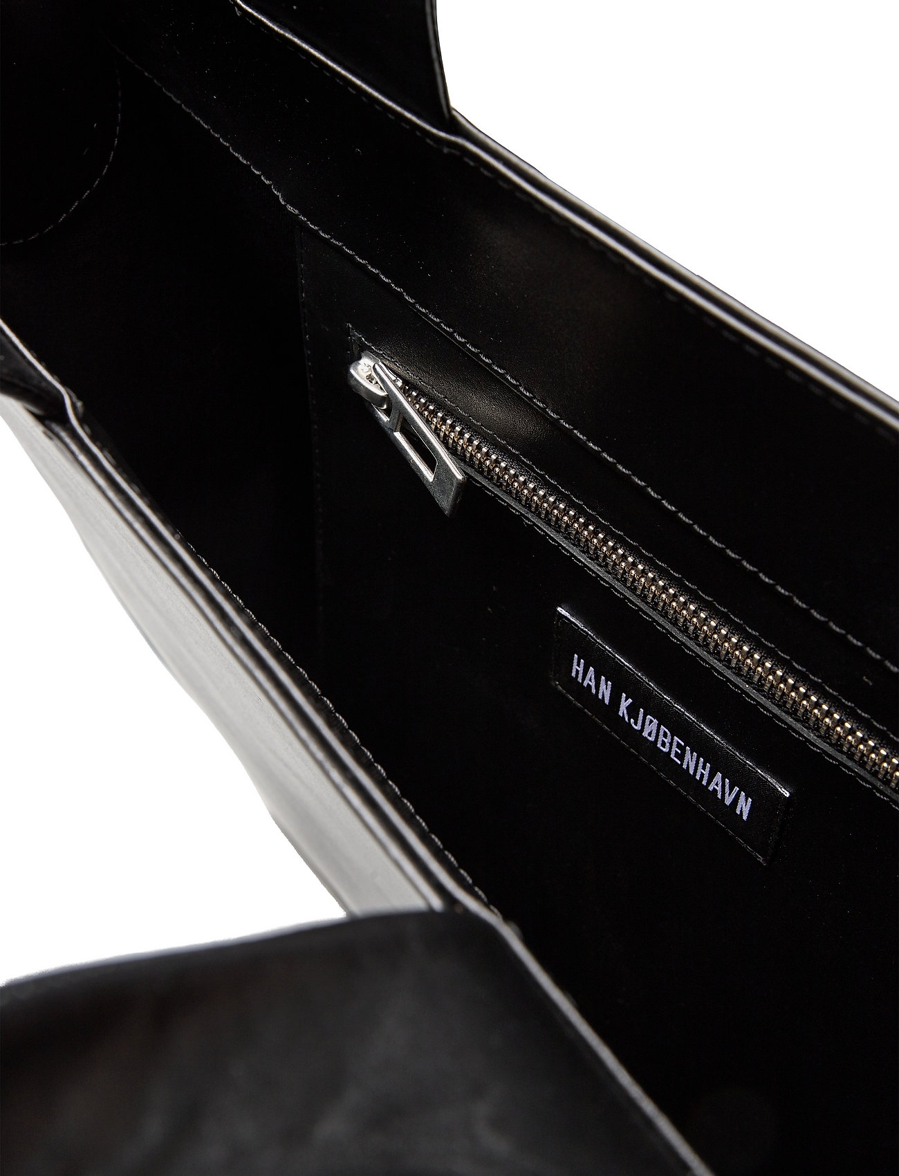 HAN Kjøbenhavn Clothing - Leather Logo Tote Bag - black - 3