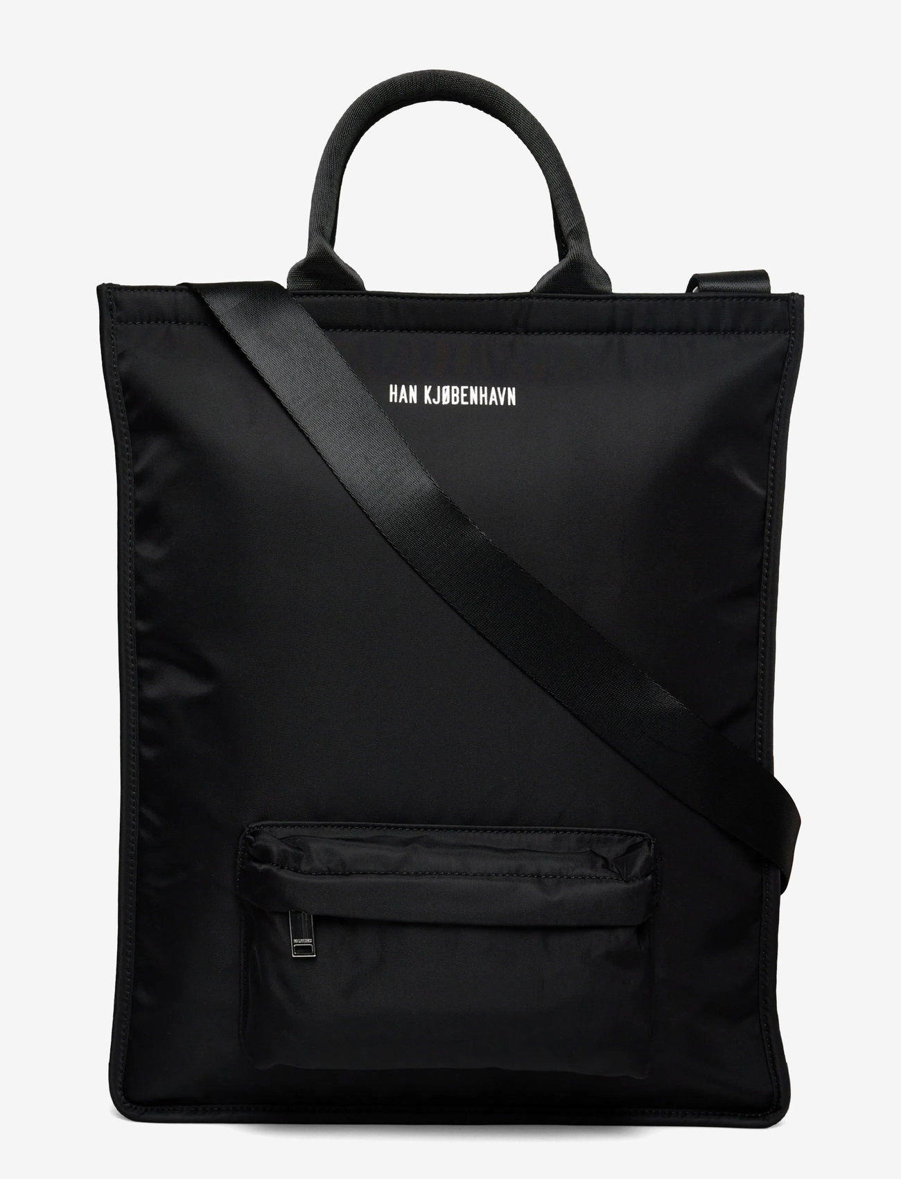 HAN Kjøbenhavn - Logo Nylon Tote Bag - tote-stiilis kotid - black - 0