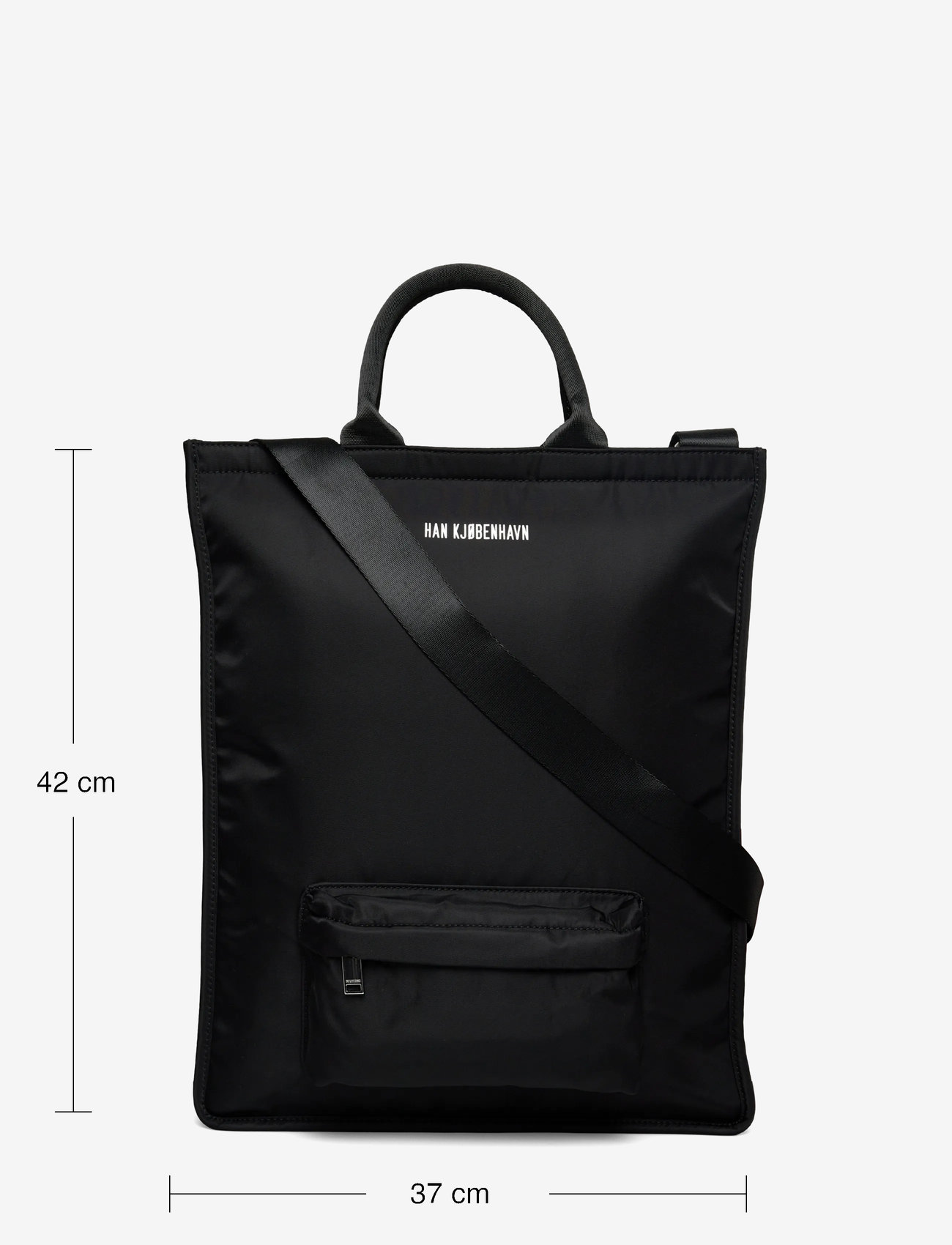 HAN Kjøbenhavn - Logo Nylon Tote Bag - tote-stiilis kotid - black - 3