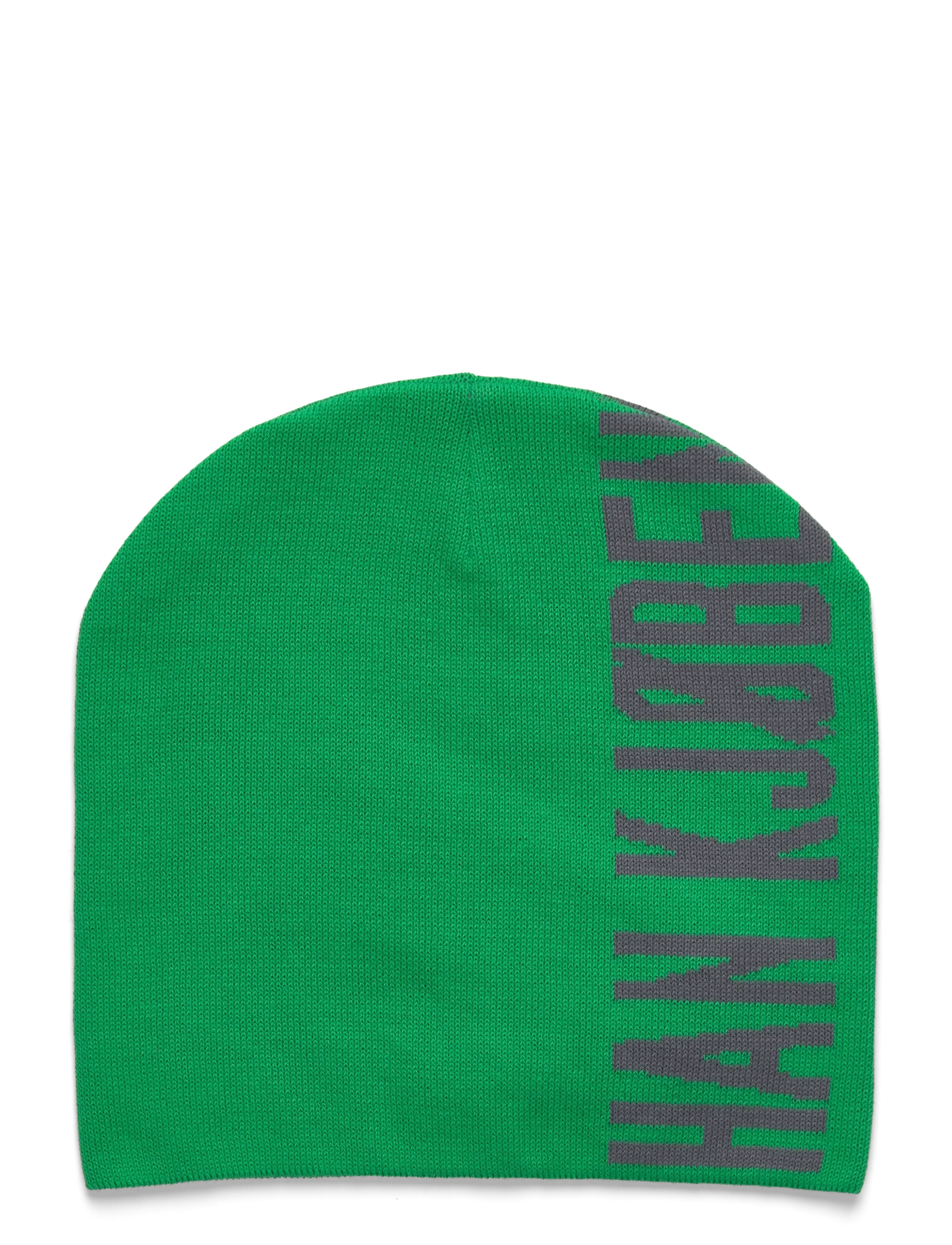 HAN Kjøbenhavn Logo Cuffless Beanie - Beanies - VIBRANT GREEN / green