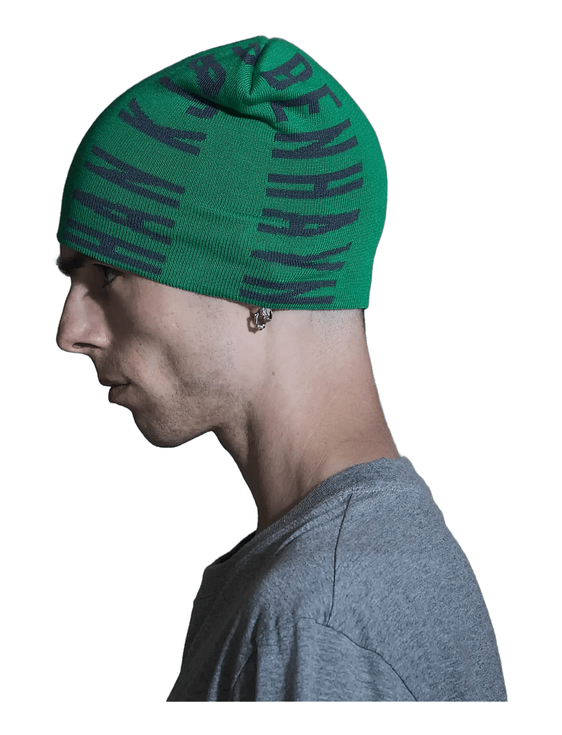 HAN Kjøbenhavn - Logo Cuffless Beanie - mütsid ja nokkmütsid - vibrant green - 3