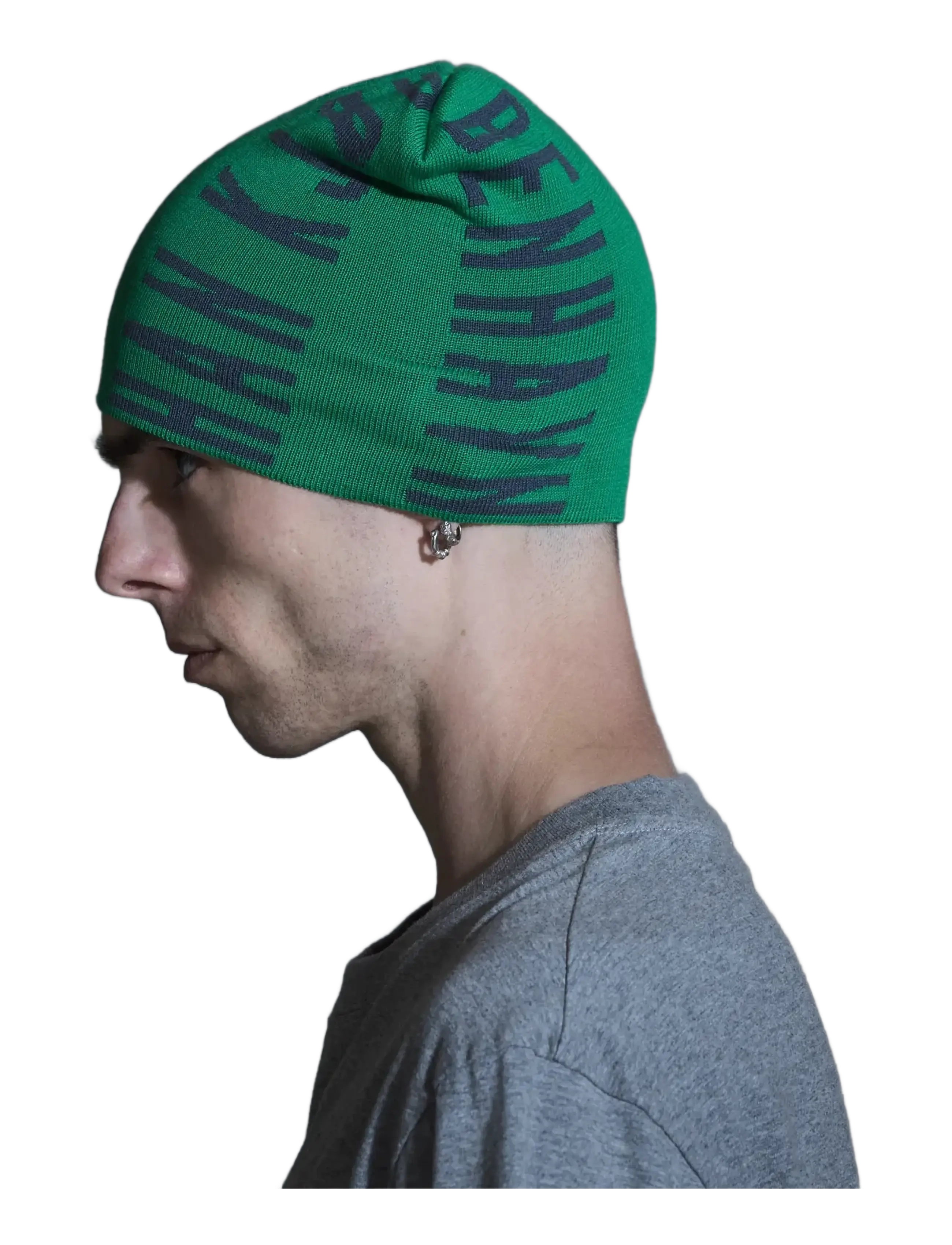 HAN Kjøbenhavn - Logo Cuffless Beanie - skrybėlės ir kepurės su snapeliu - vibrant green - 3