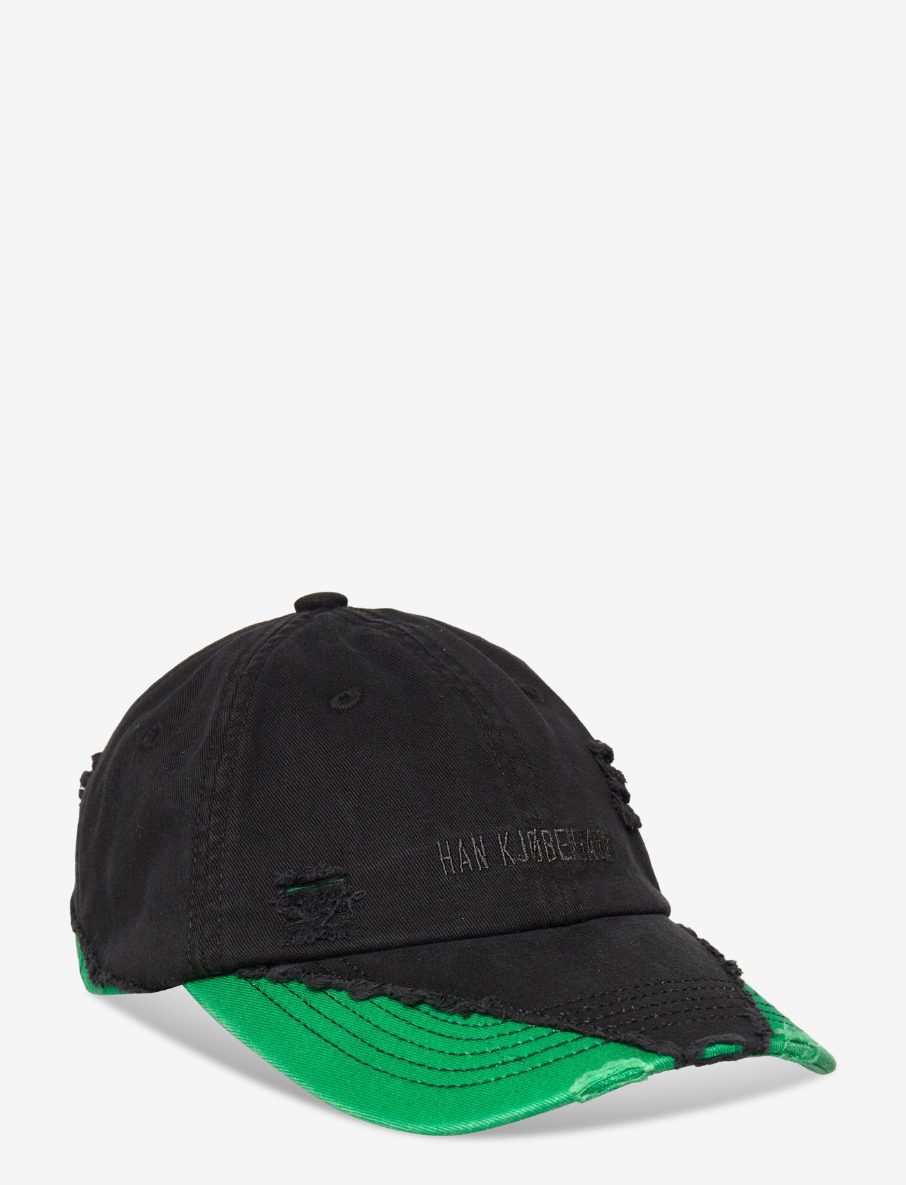HAN Kjøbenhavn - Diamond Cap - kappen - black/ vibrant green - 1