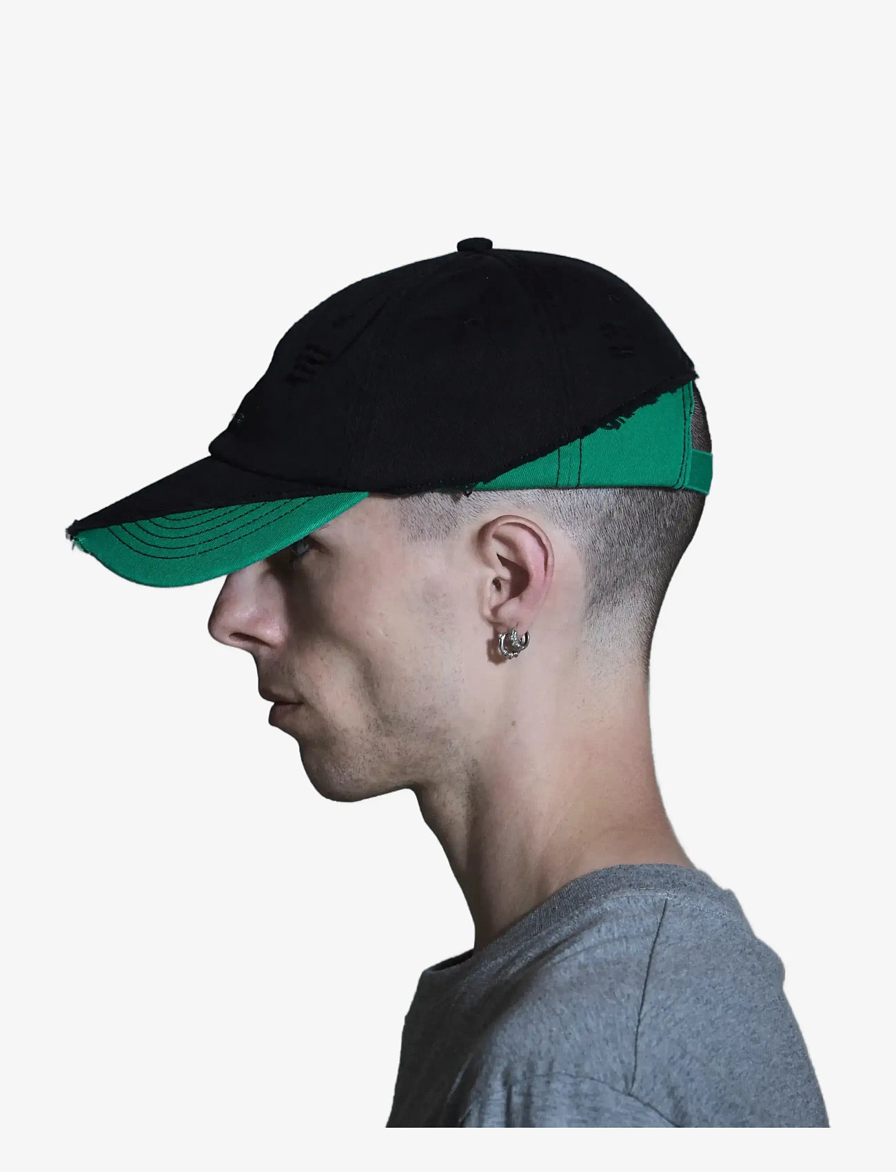 HAN Kjøbenhavn - Diamond Cap - kappen - black/ vibrant green - 3