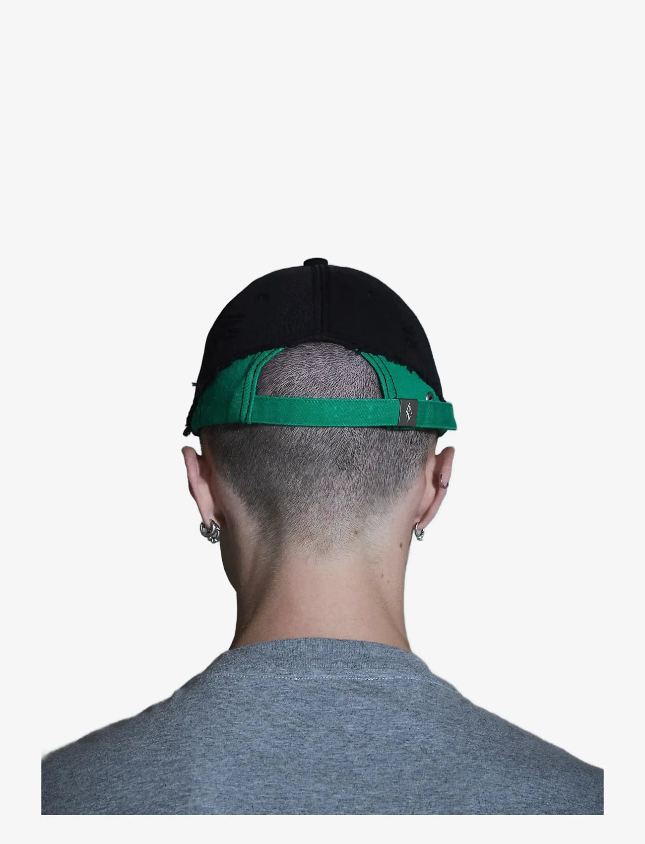 HAN Kjøbenhavn - Diamond Cap - kappen - black/ vibrant green - 4