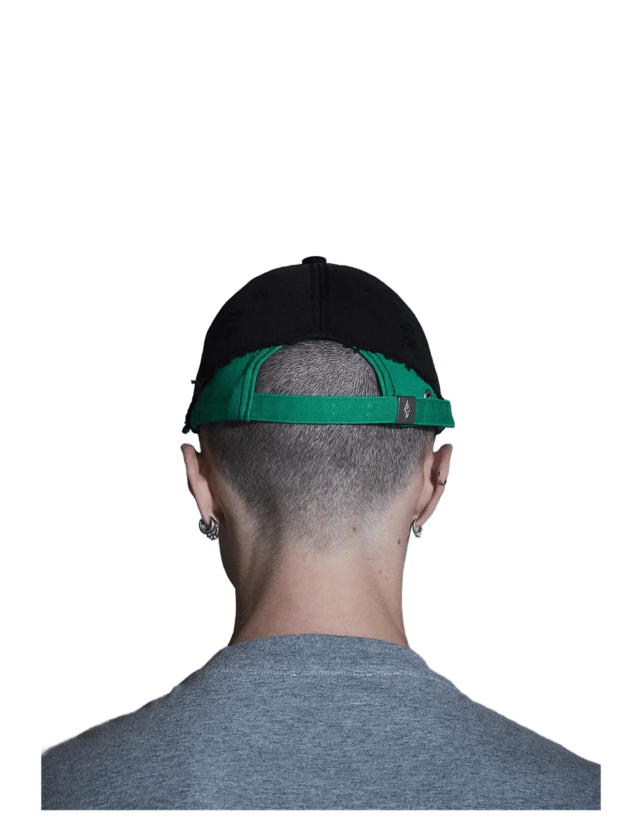 HAN Kjøbenhavn - Diamond Cap - huer & kasketter - black/ vibrant green - 4