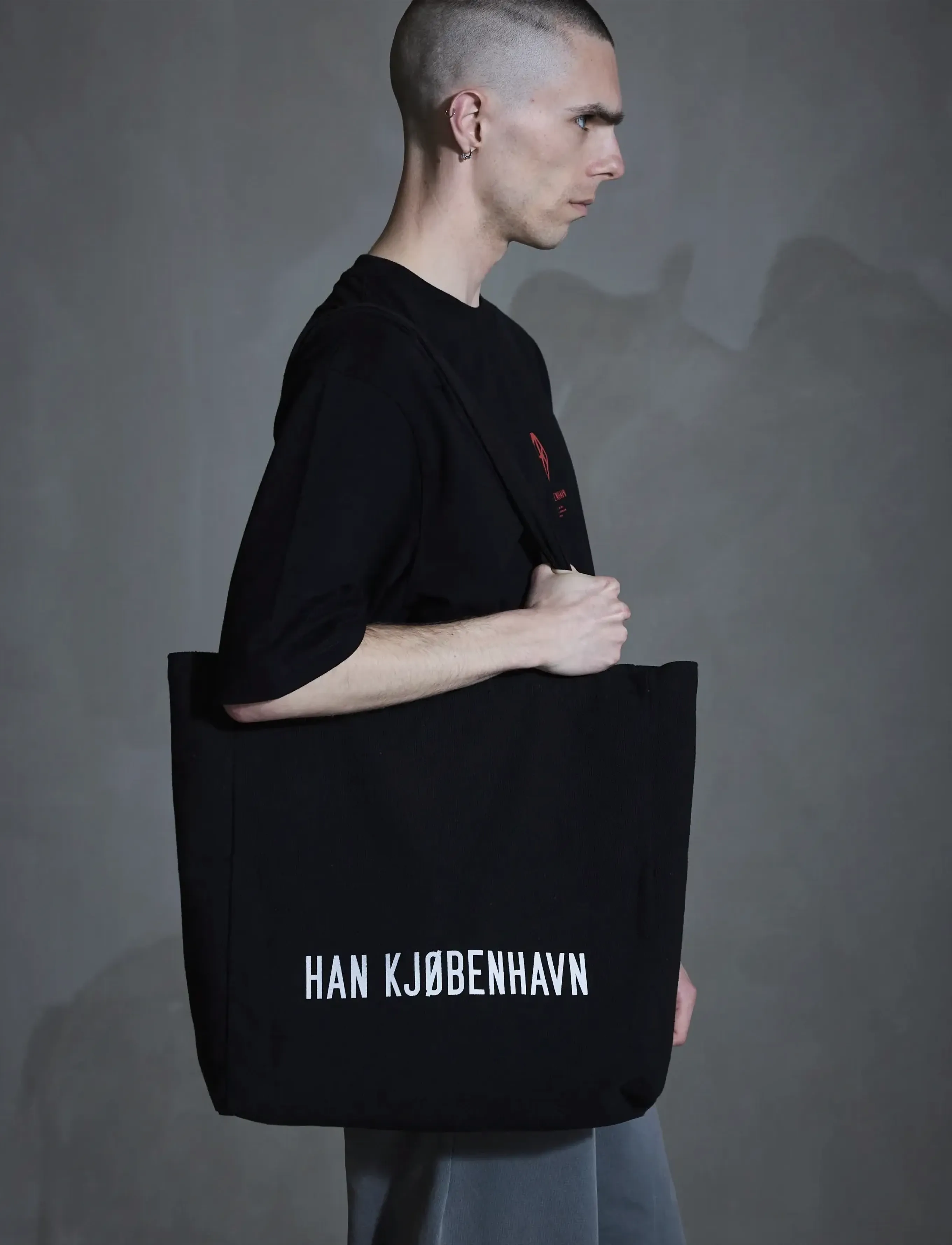 HAN Kjøbenhavn Logo Tote Bag - Skandinavisk - BLACK / black