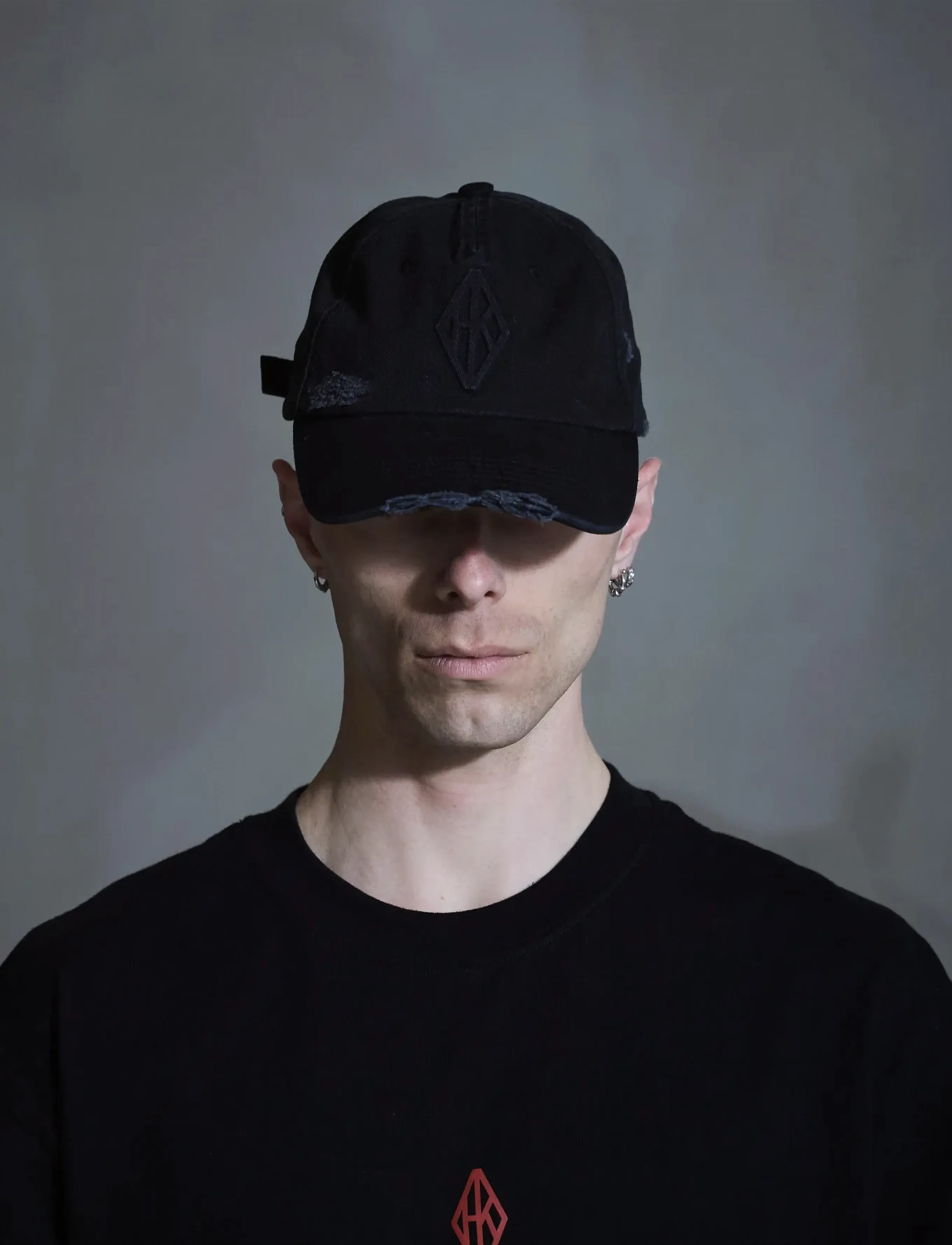 HAN Kjøbenhavn Embossed Diamond Cap - Kepsar - FADED BLACK / black