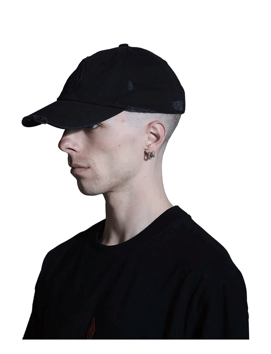 HAN Kjøbenhavn - Embossed Diamond Cap - kappen - faded black - 3