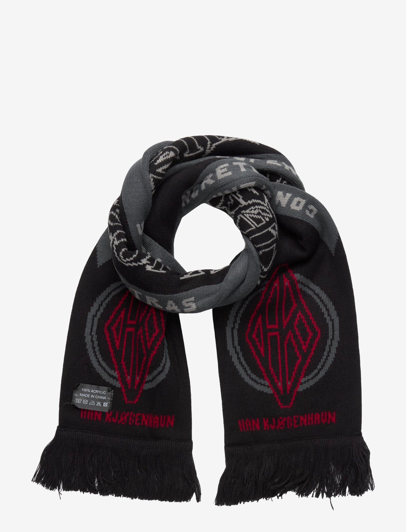 HAN Kjøbenhavn - Diamond Football Scarf - talvesallid - black - 1