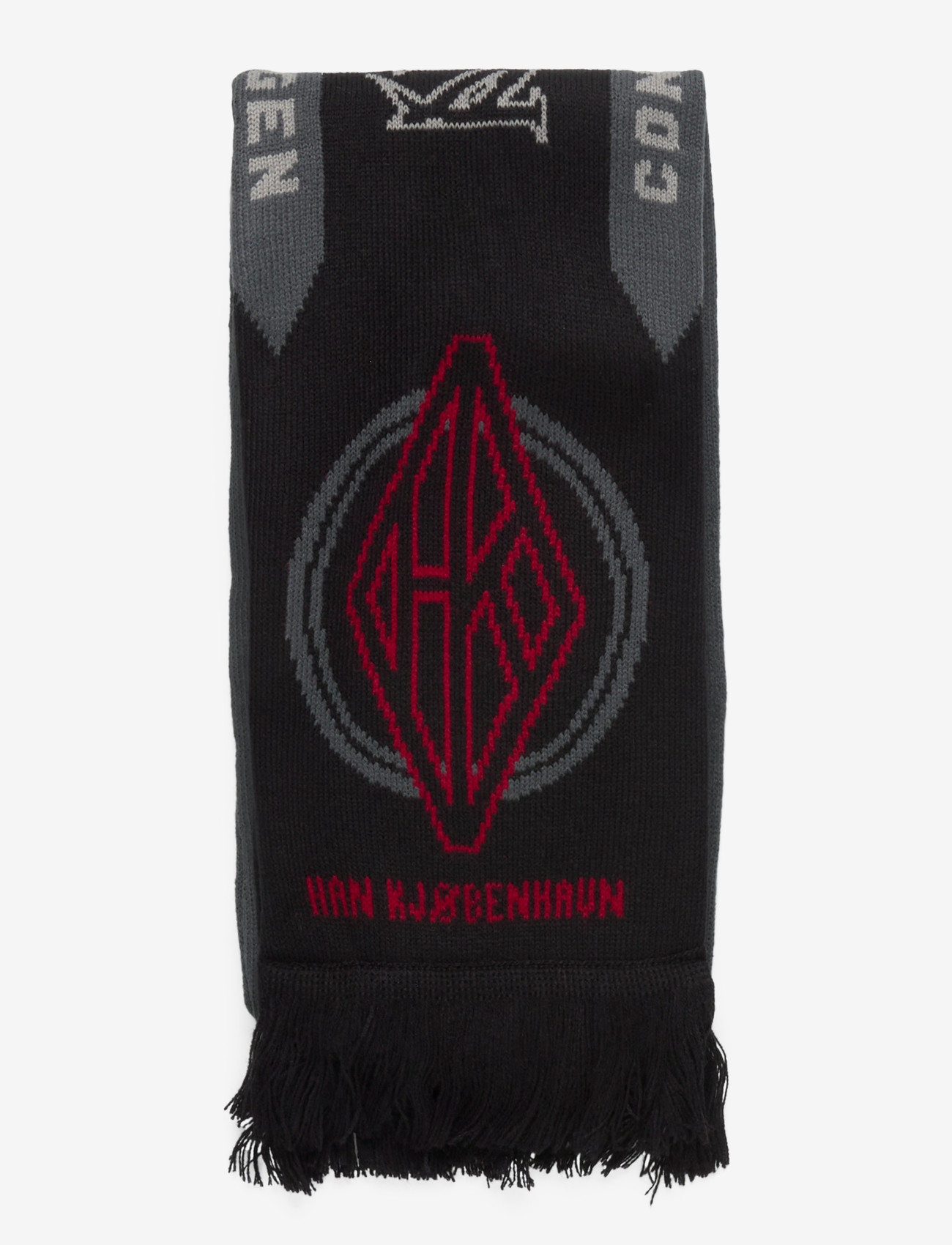 HAN Kjøbenhavn - Diamond Football Scarf - talvesallid - black - 2
