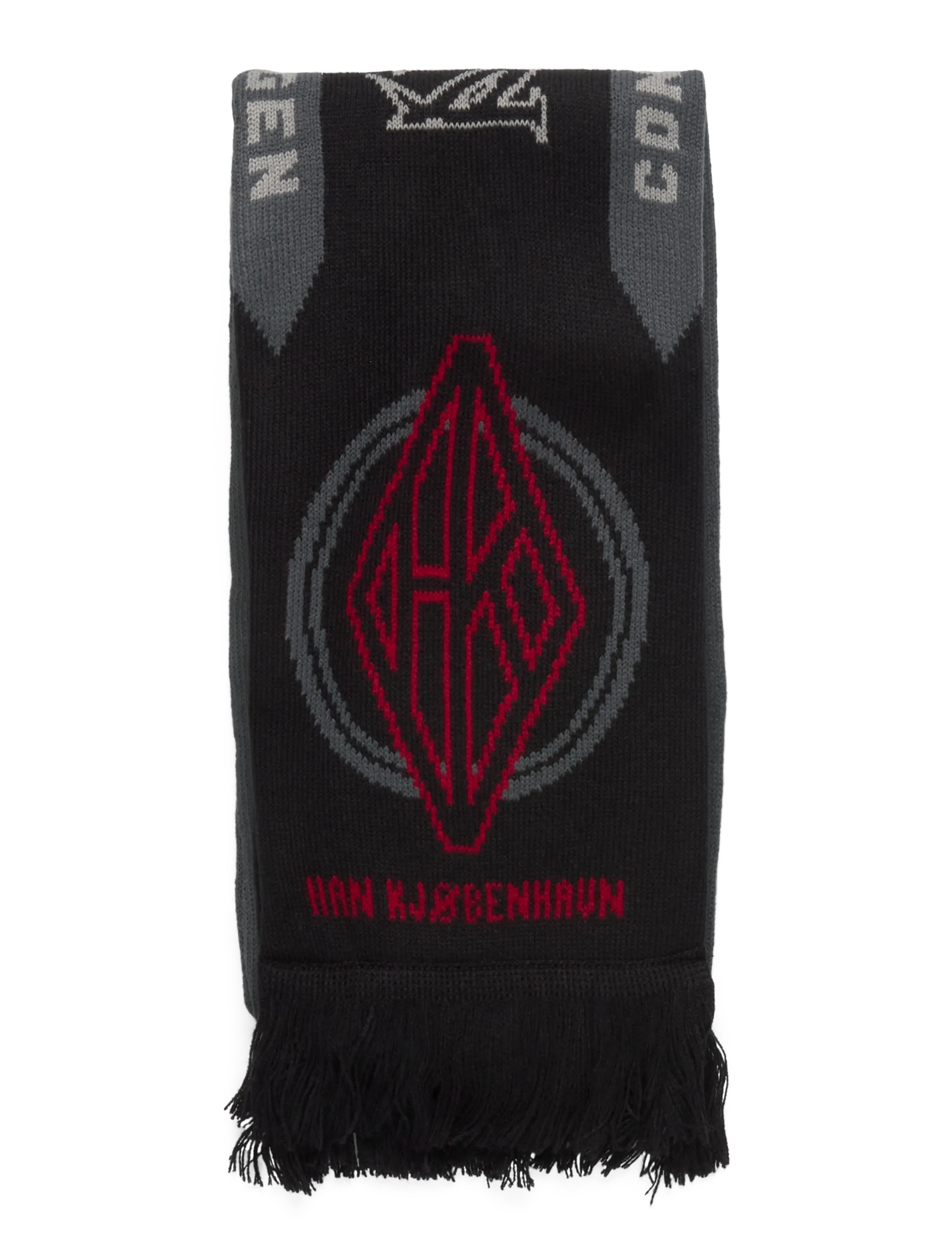 HAN Kjøbenhavn - Diamond Football Scarf - Écharpes d'hiver - black - 2