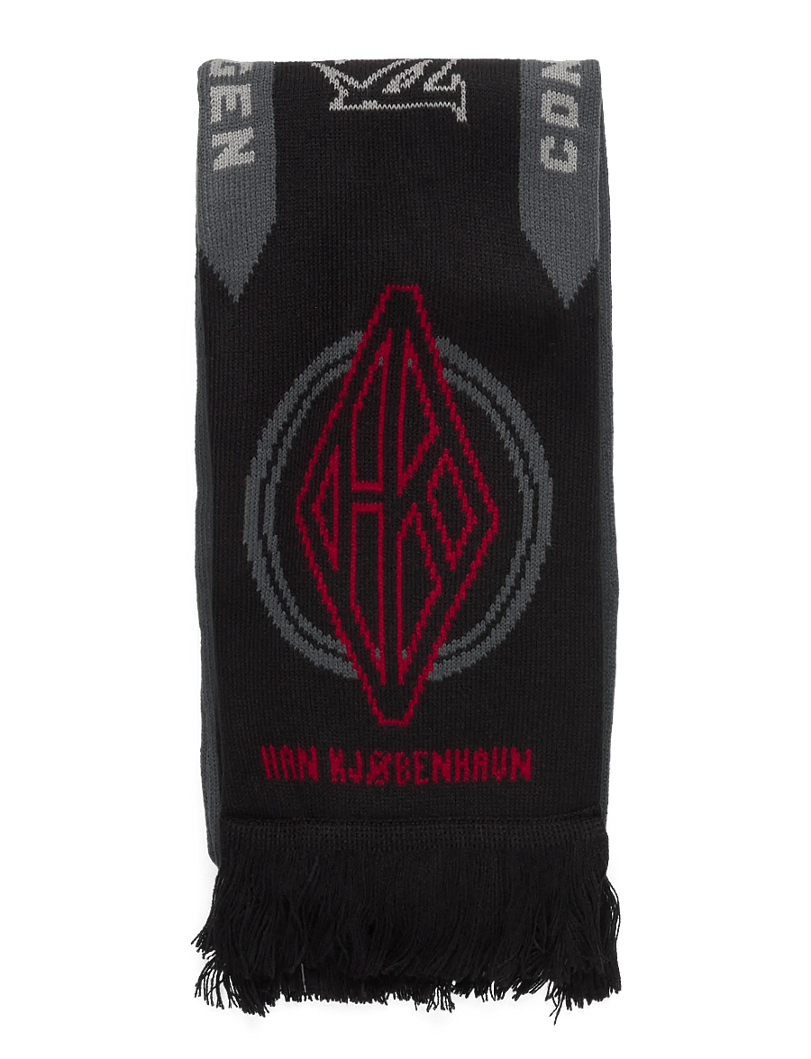 HAN Kjøbenhavn - Diamond Football Scarf - halsdukar - black - 2